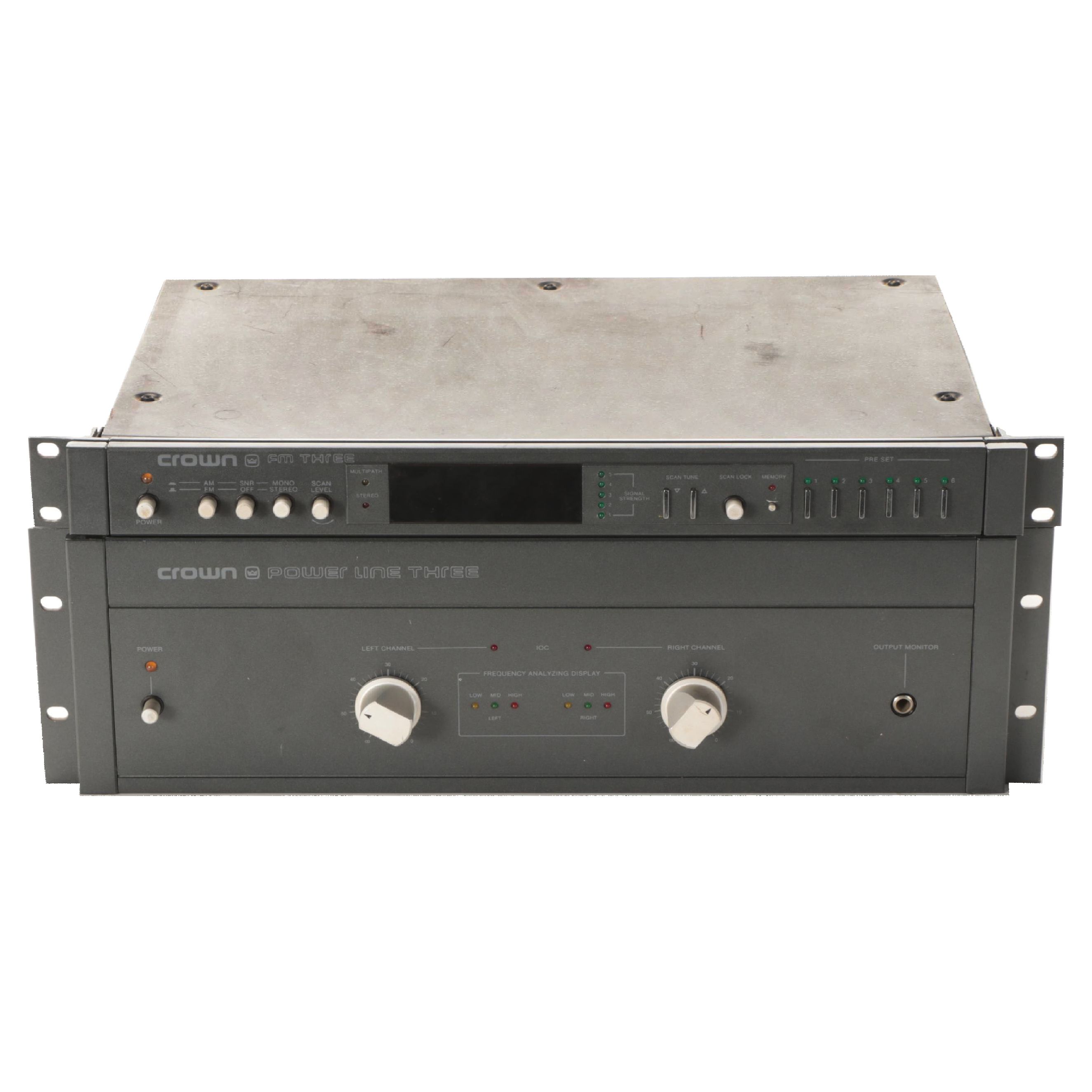 Crown Power Line Three Receiver with Crown FM Three Tuner