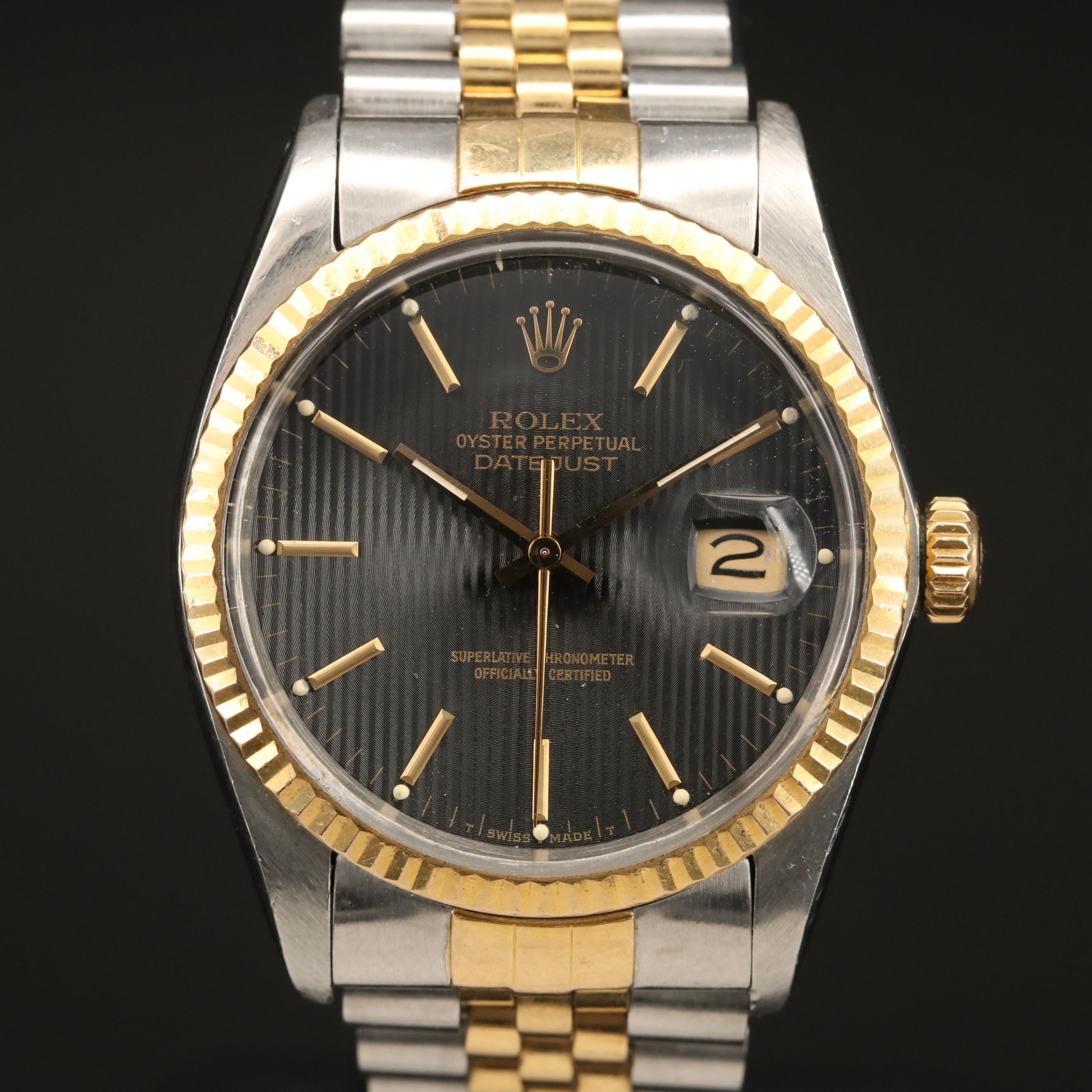 1983 Rolex Datejust  18K and Stainless Steel Watch