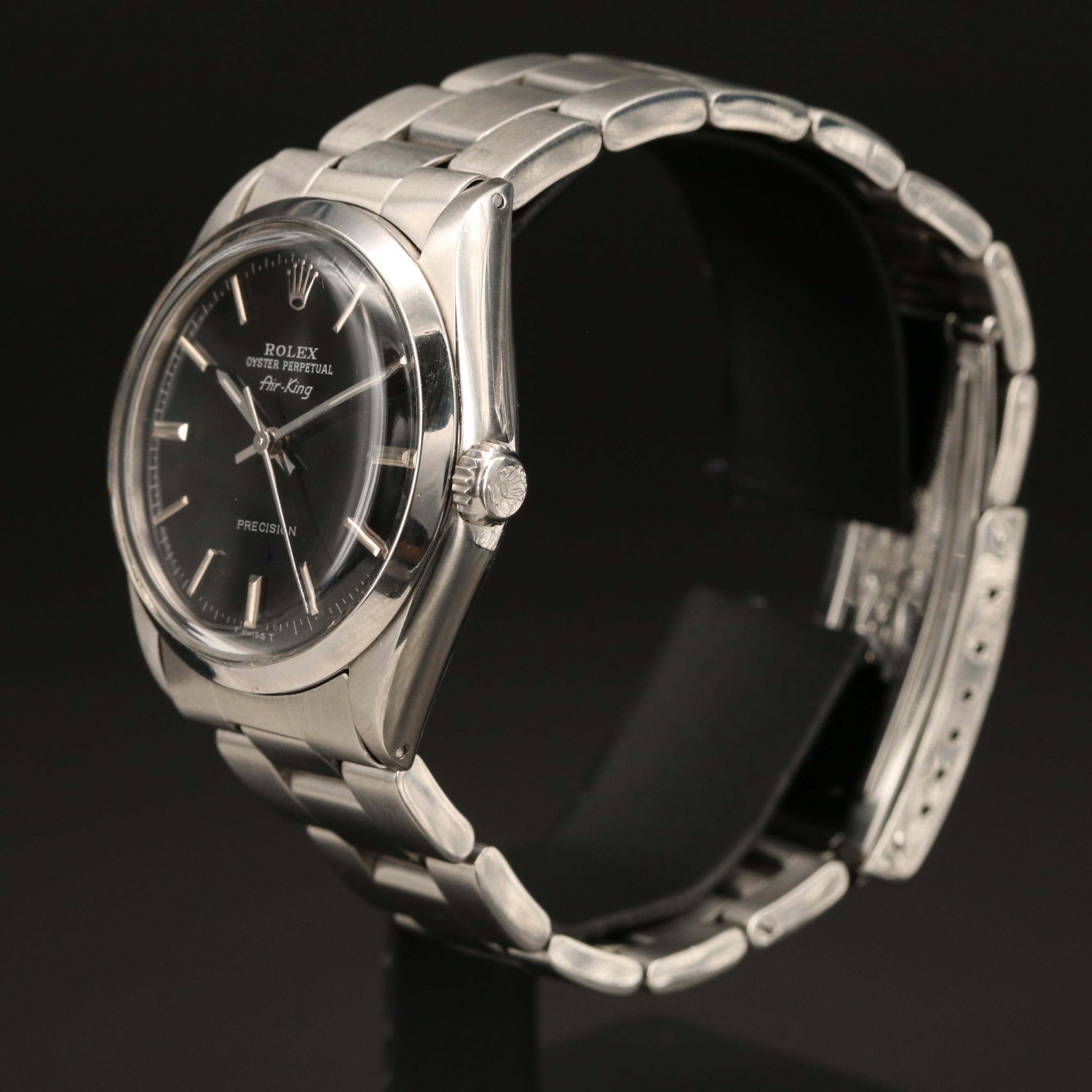 1988 Rolex Air - King Stainless Steel Watch