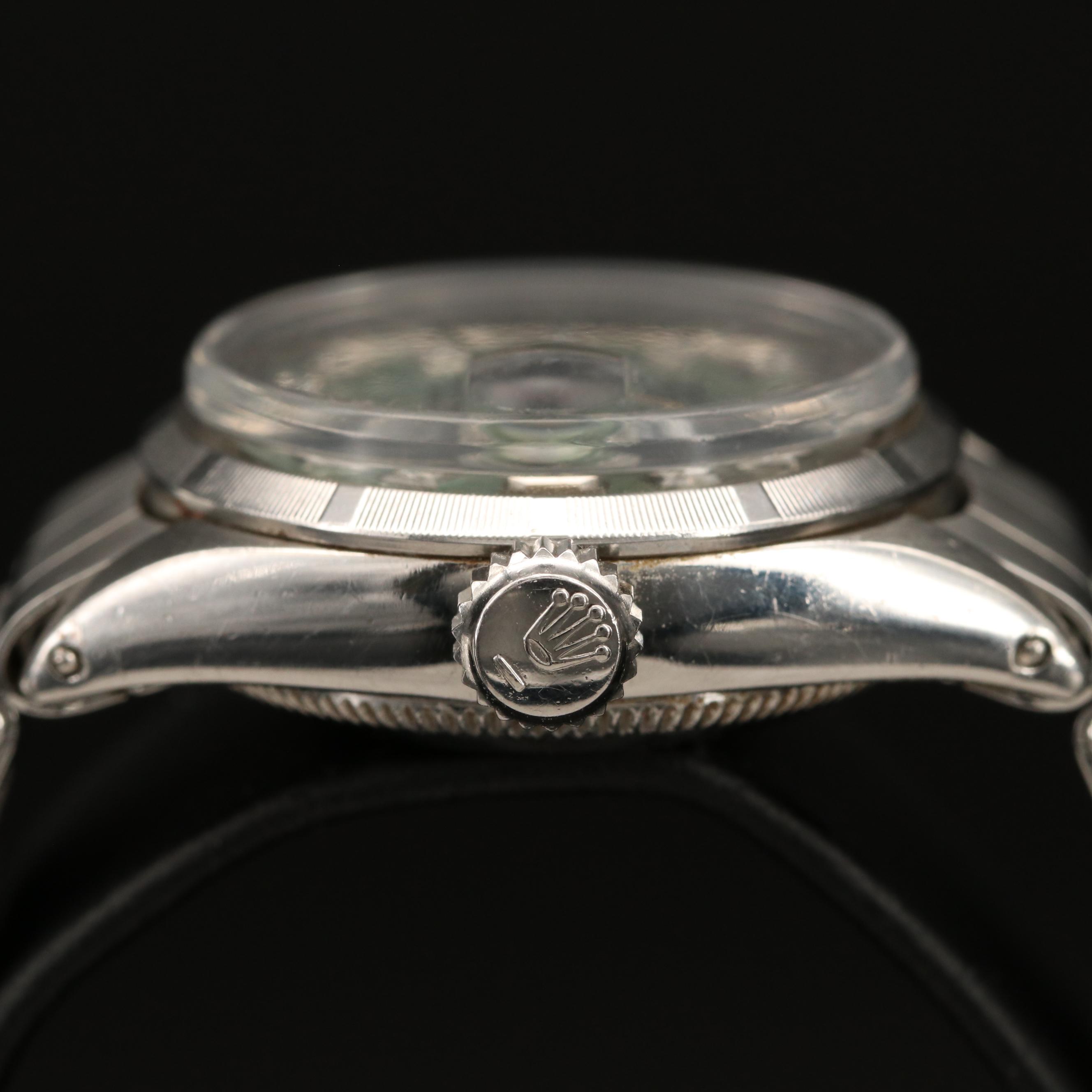 1964 Rolex Datejust Stainless Steel Watch with Mother of Pearl