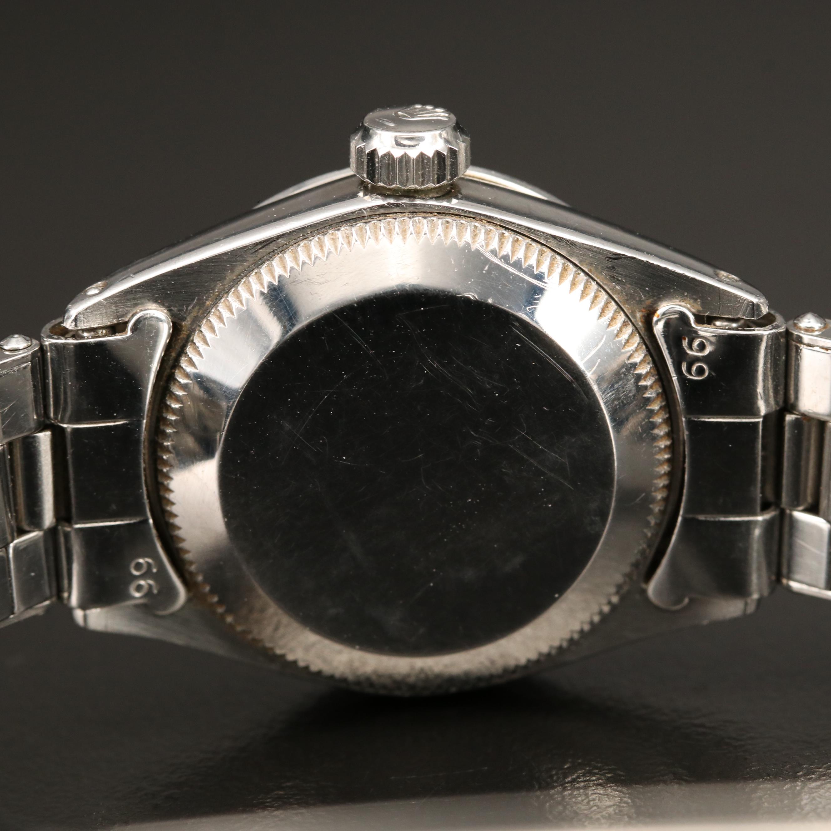 1964 Rolex Datejust Stainless Steel Watch with Mother of Pearl