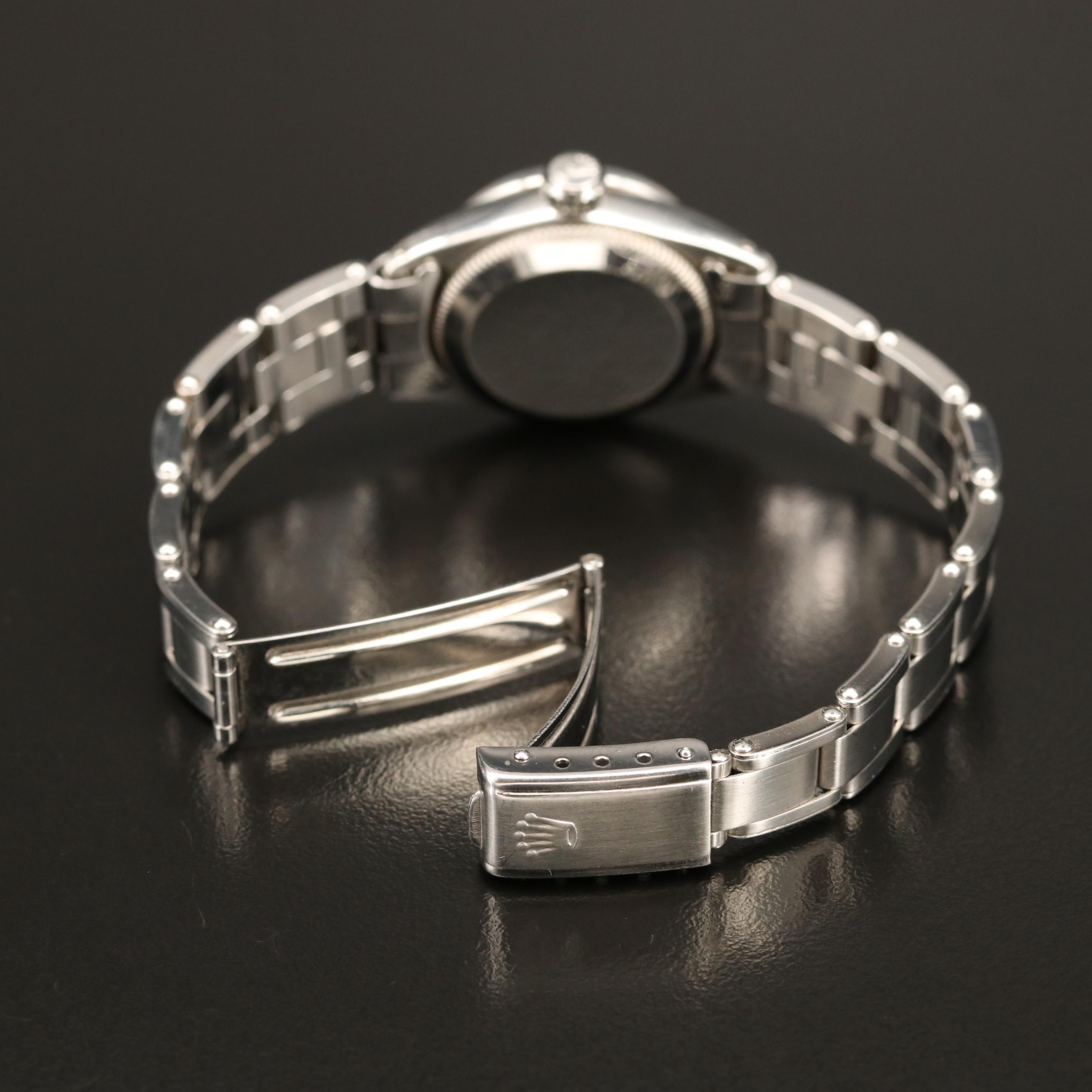 1964 Rolex Datejust Stainless Steel Watch with Mother of Pearl