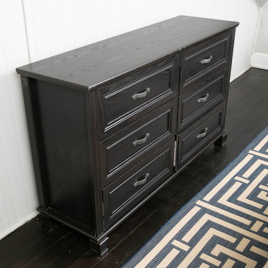 Ameriwood Home Six-Drawer Ebonized Wood Dresser
