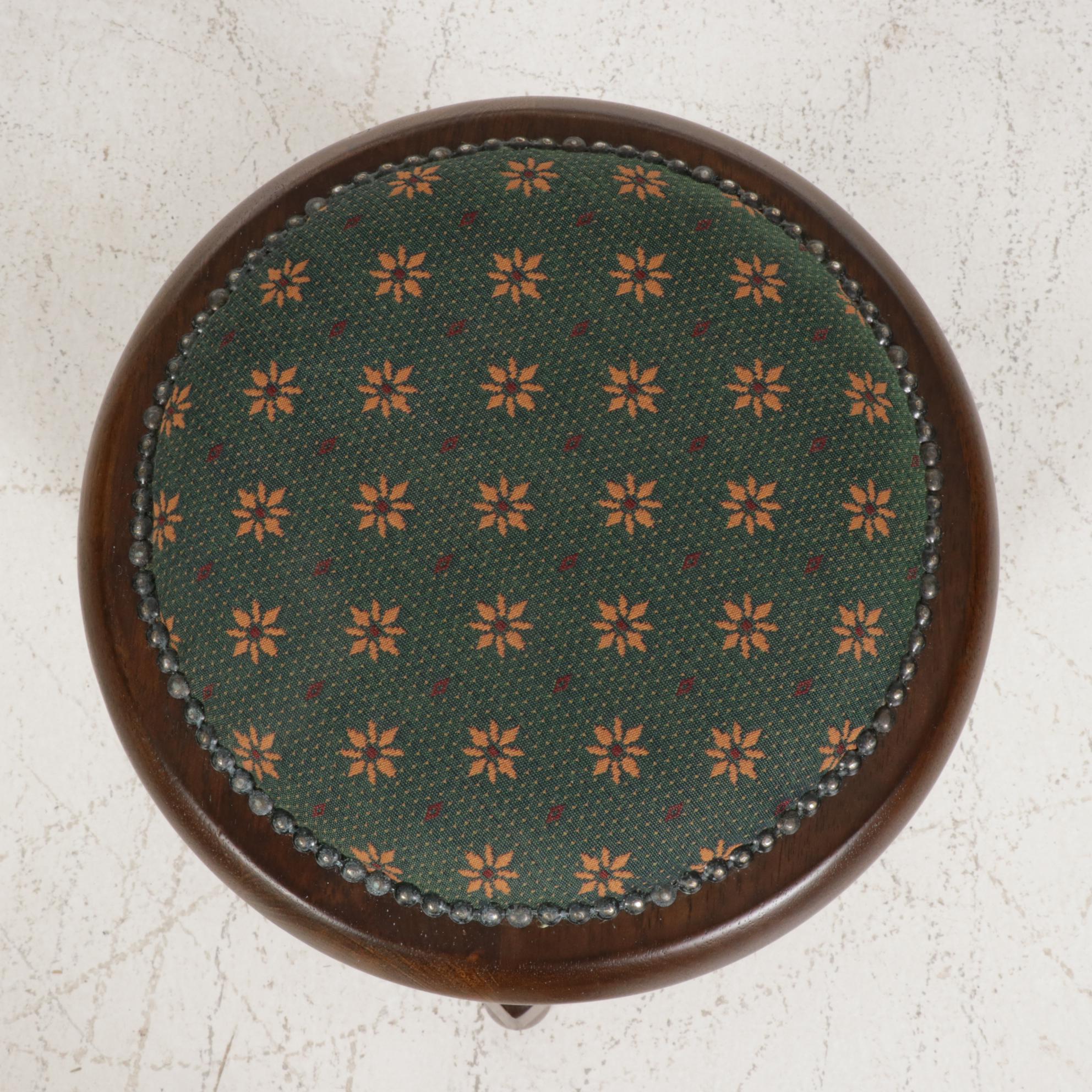 Irish Walnut Pub Table with Four Stools