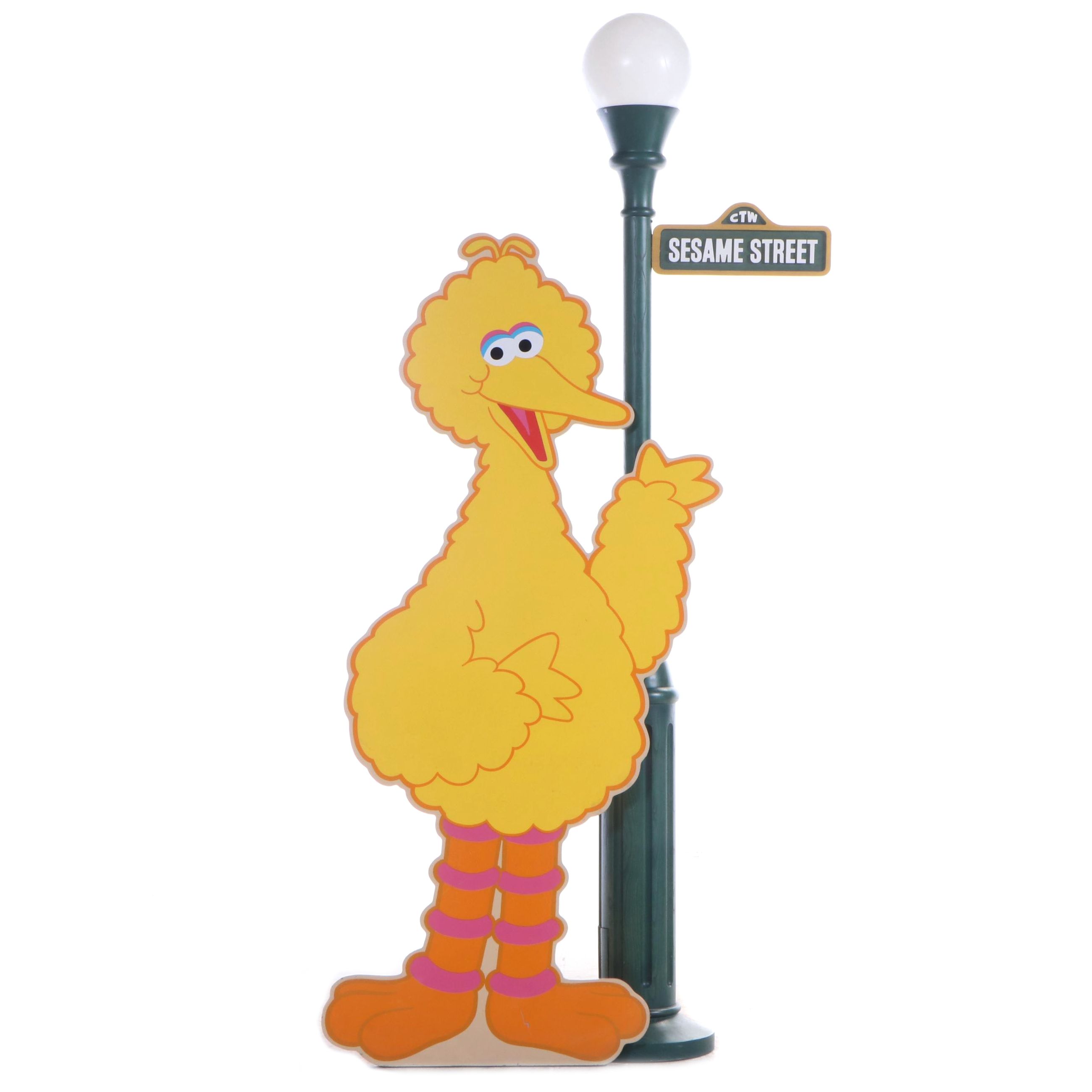 "Big Bird" Cutout and "Sesame Street" Lamp Post Retail Display