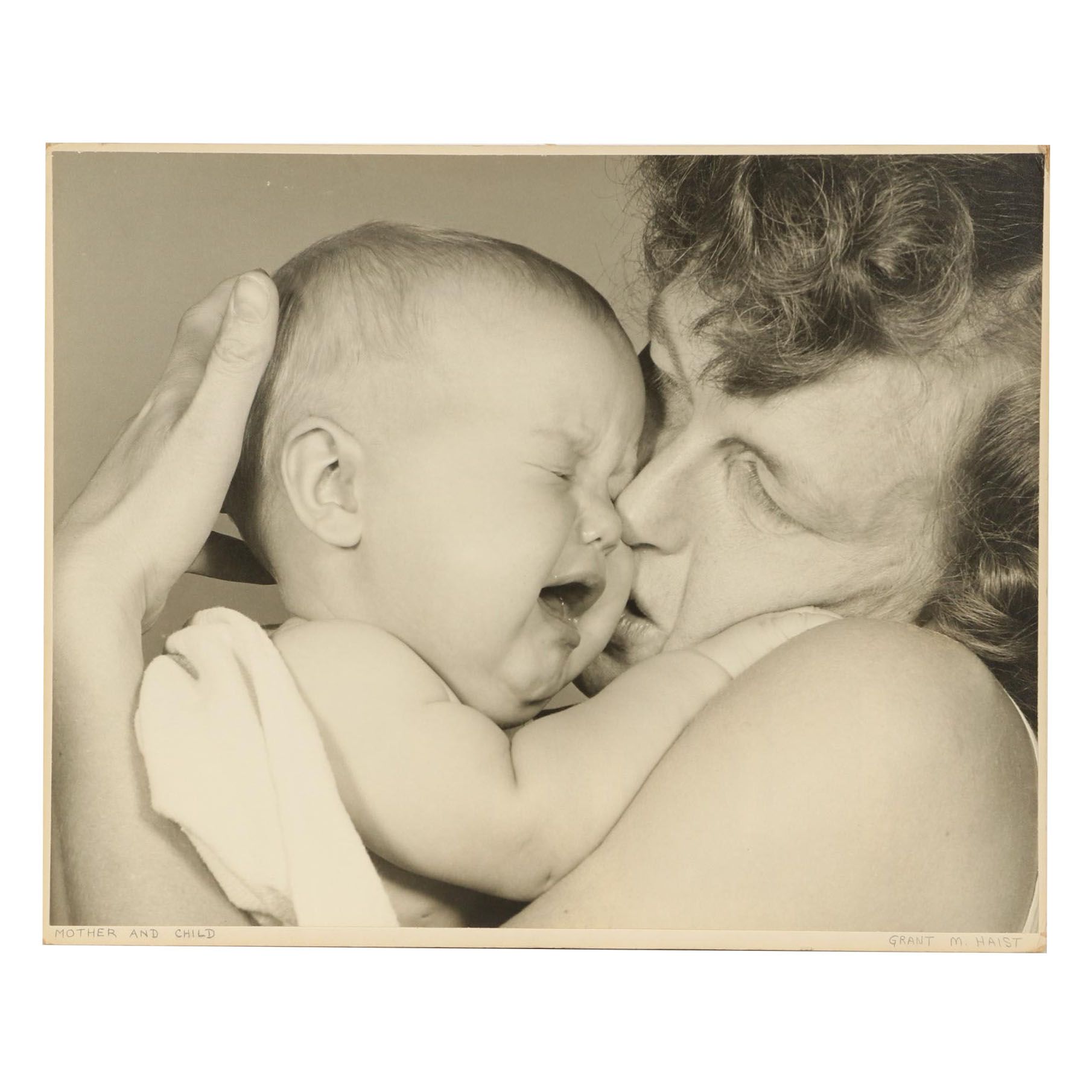 Grant Haist Silver Print Photograph "Mother and Child," Circa 1958