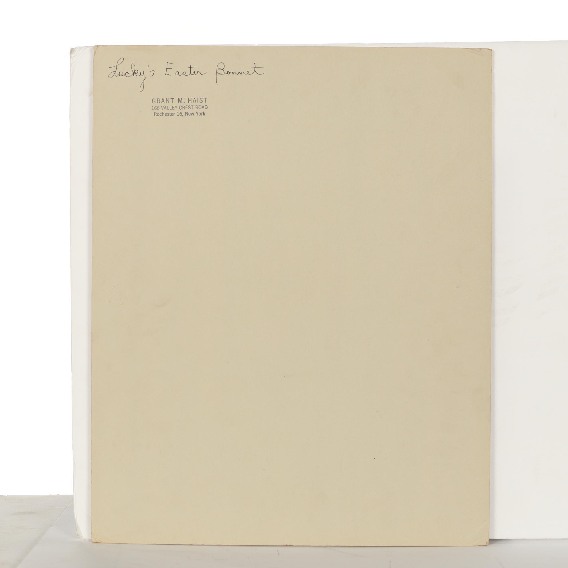 Grant Haist Silver Print Photographs "Lucky's Easter Bonnet" and "Sun Time"