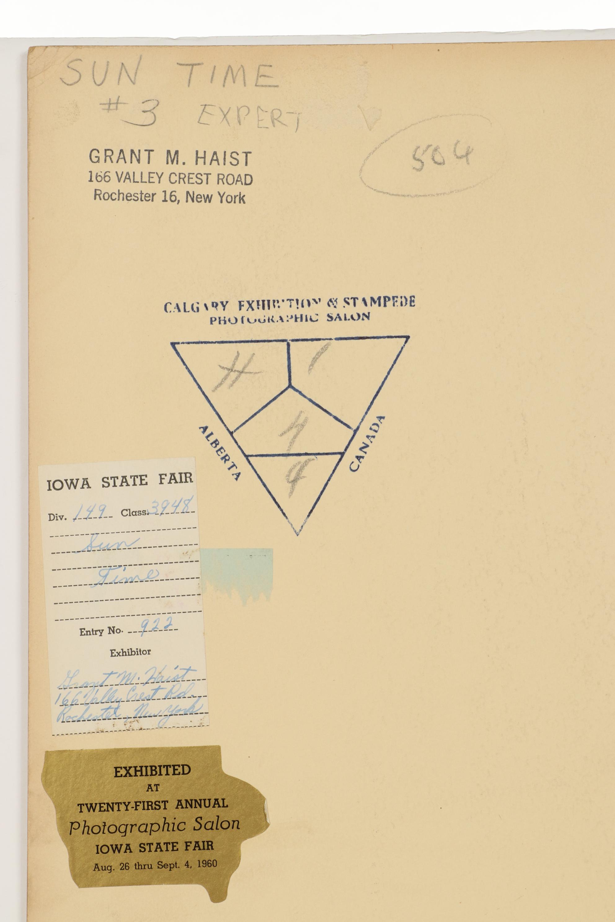 Grant Haist Silver Print Photographs "Lucky's Easter Bonnet" and "Sun Time"