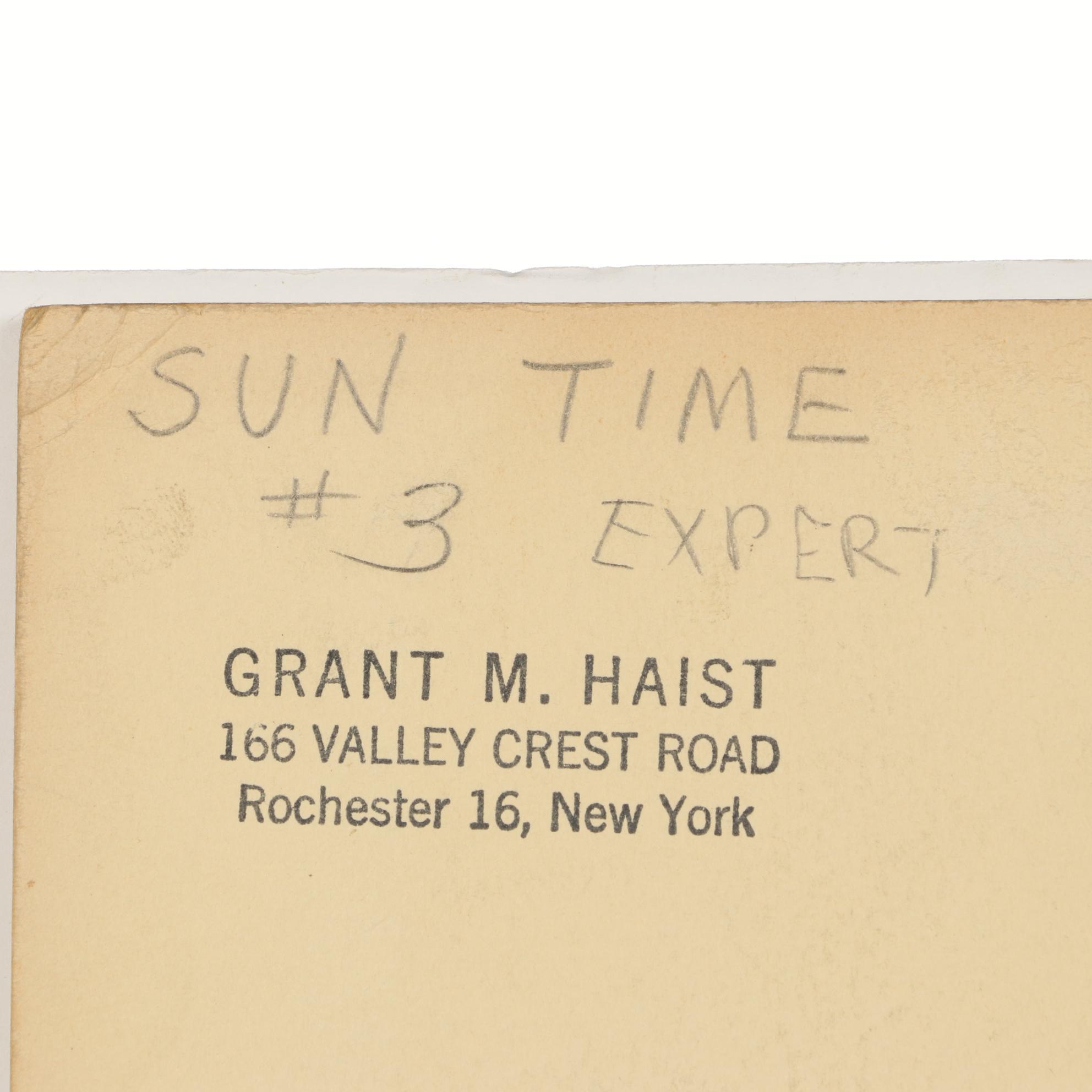 Grant Haist Silver Print Photographs "Lucky's Easter Bonnet" and "Sun Time"