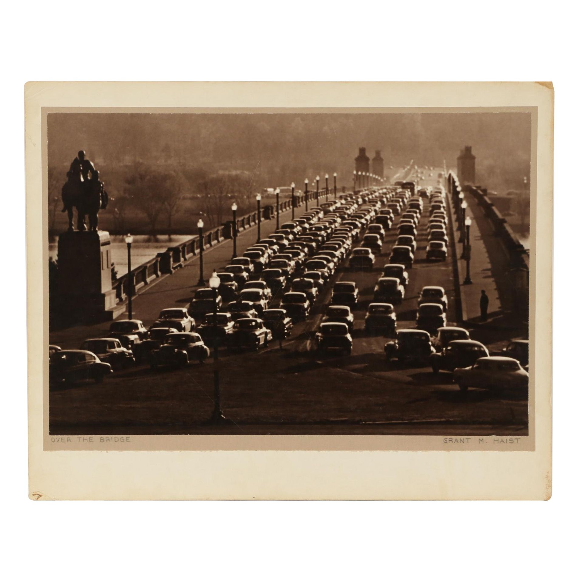 Grant Haist Silver Print Photograph "Over the Bridge"