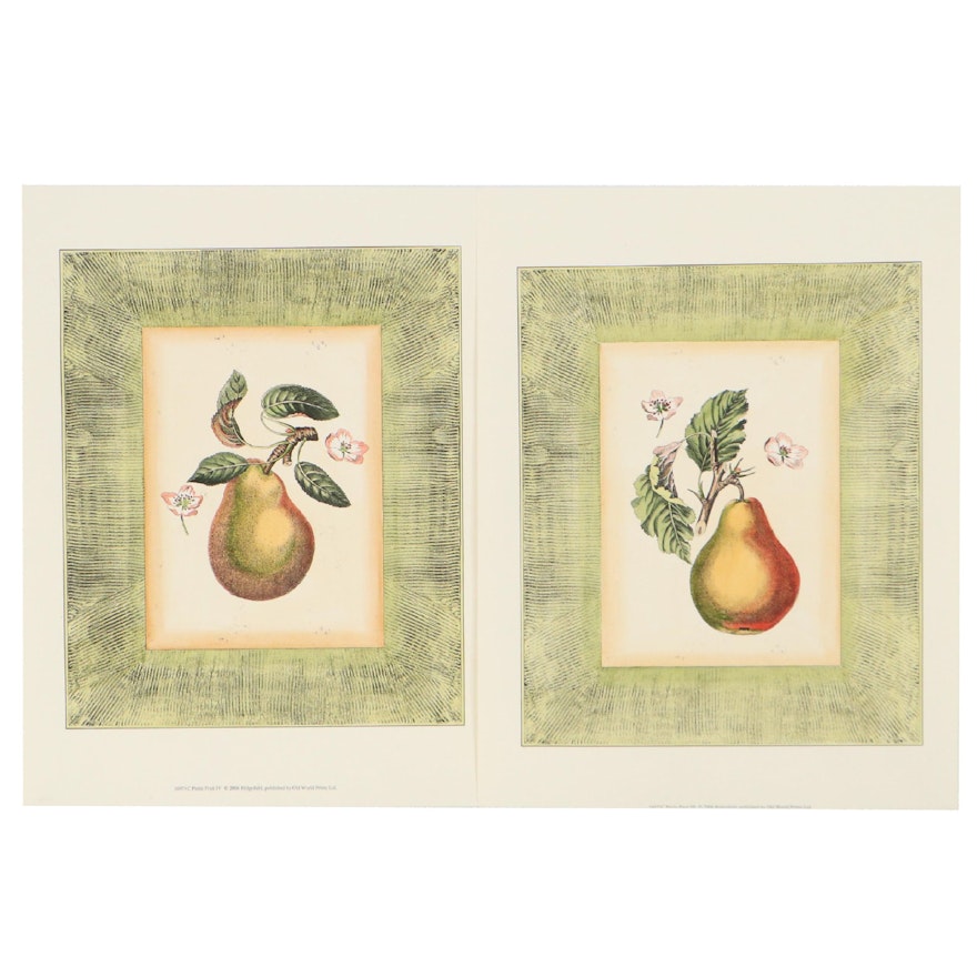 Botanical Halftones of Pears, 21st Century