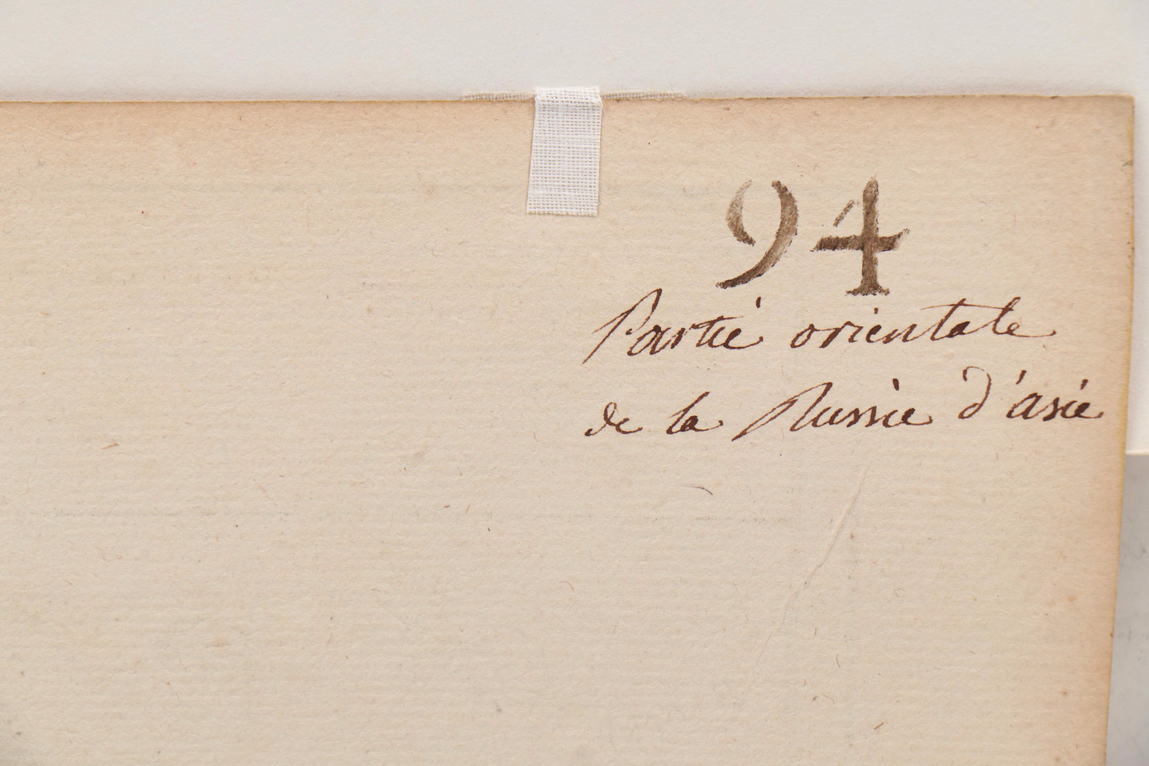 Gilles Robert de Vaugondy Map "Partie Orientale de L'Empire de Russie en Asie"