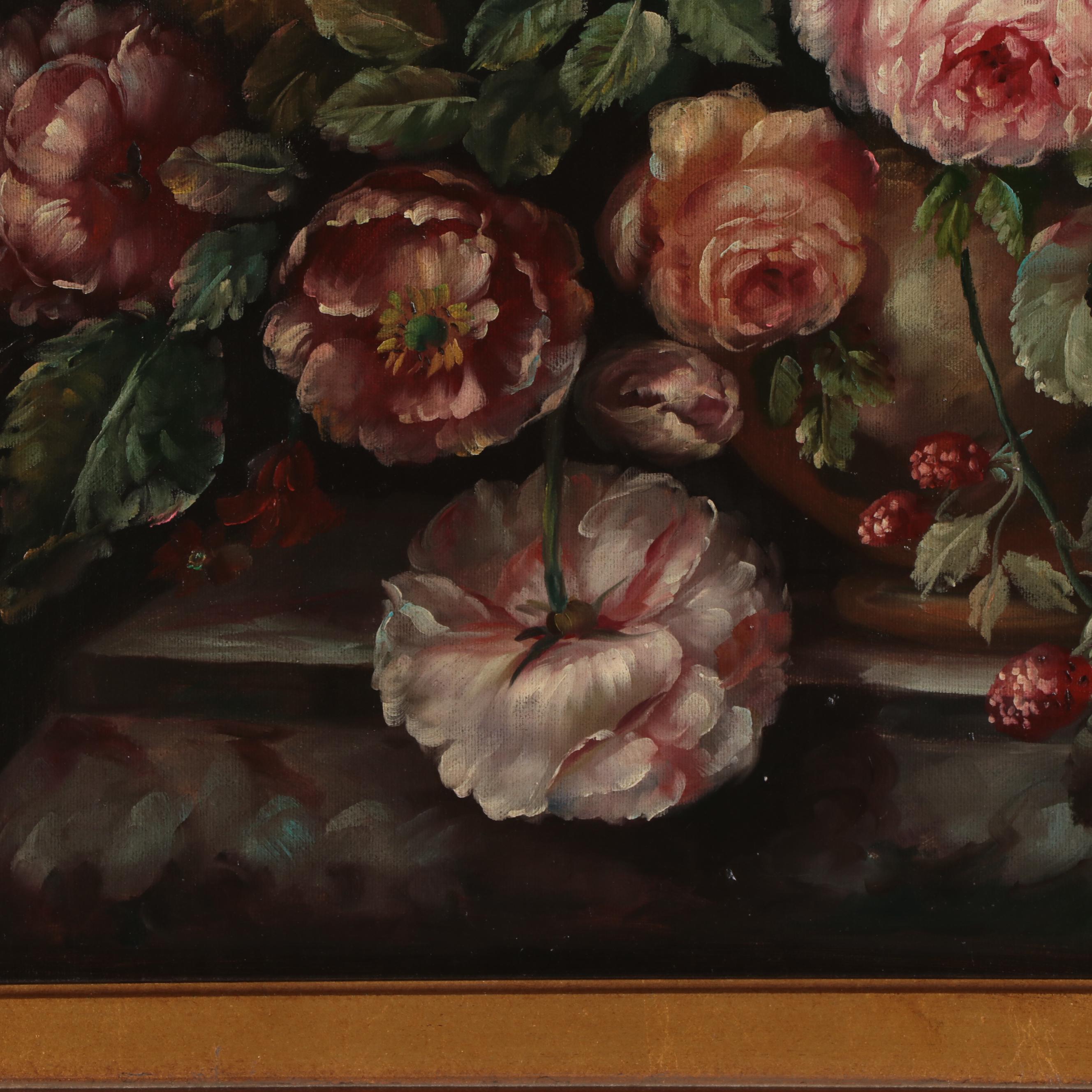 Mark Thomas Still Life Oil Painting, Circa 2000