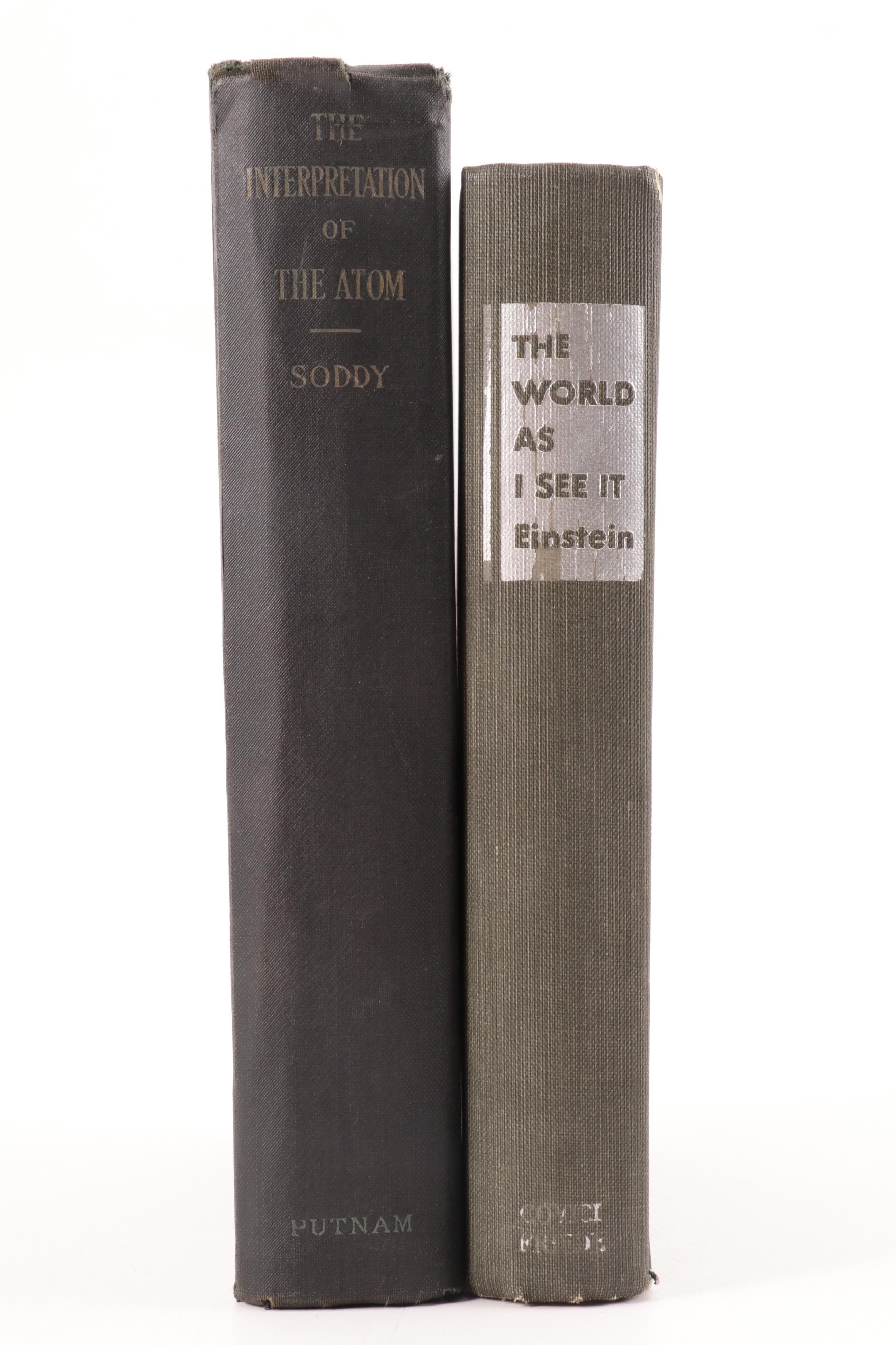 First Edition "The World as I See It" by Albert Einstein and More