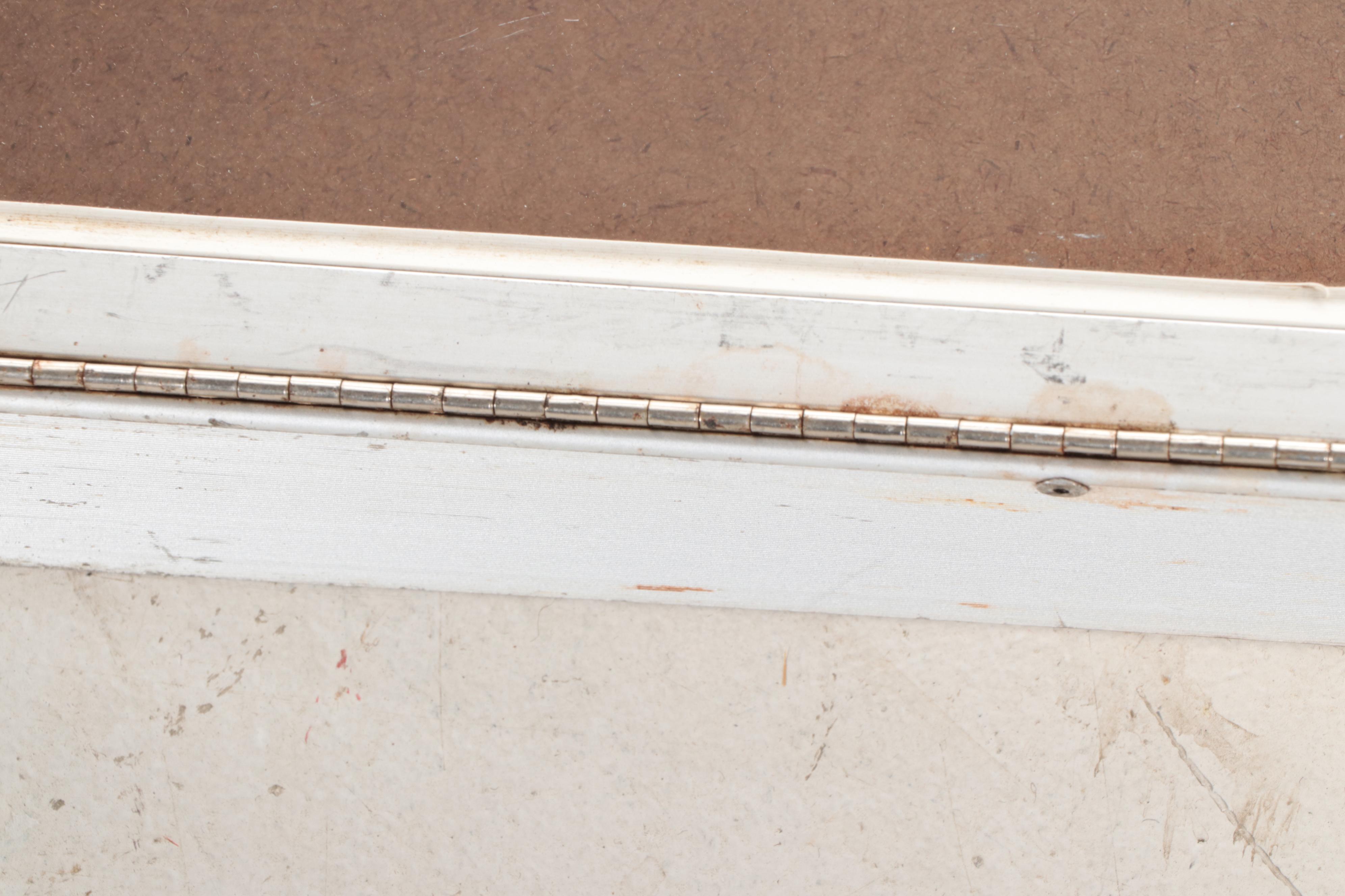 Four Allstate Mfg. Co. Aluminum and Glass Portable Tabletop Showcases