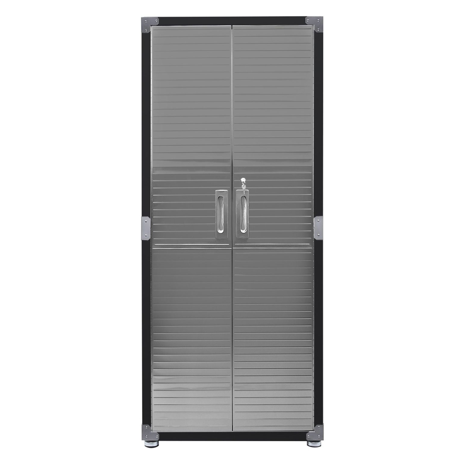 Seville Classics UltraHD® Stainless Steel 2-Door Lockable Storage Cabinet