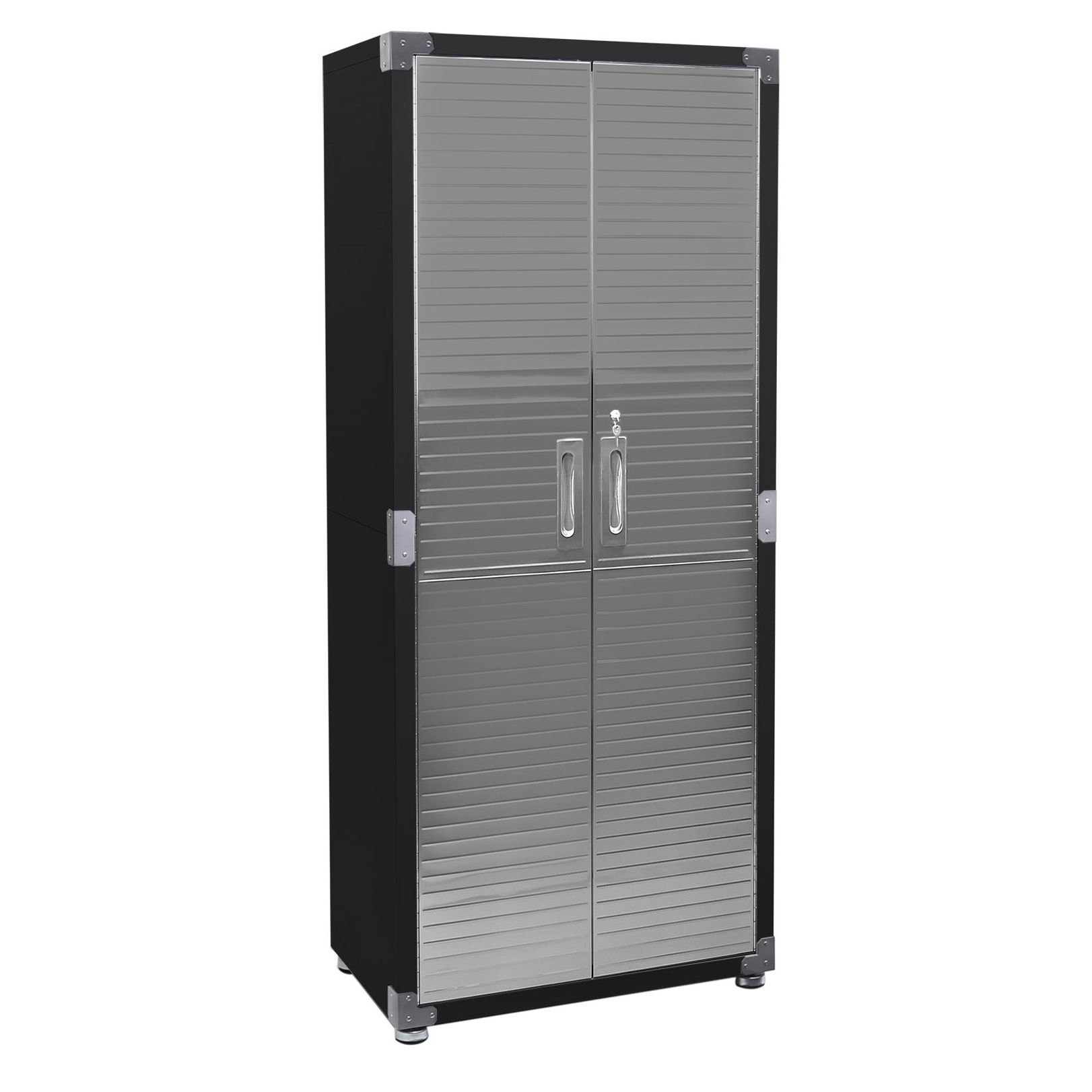 Seville Classics UltraHD® Stainless Steel 2-Door Lockable Storage Cabinet