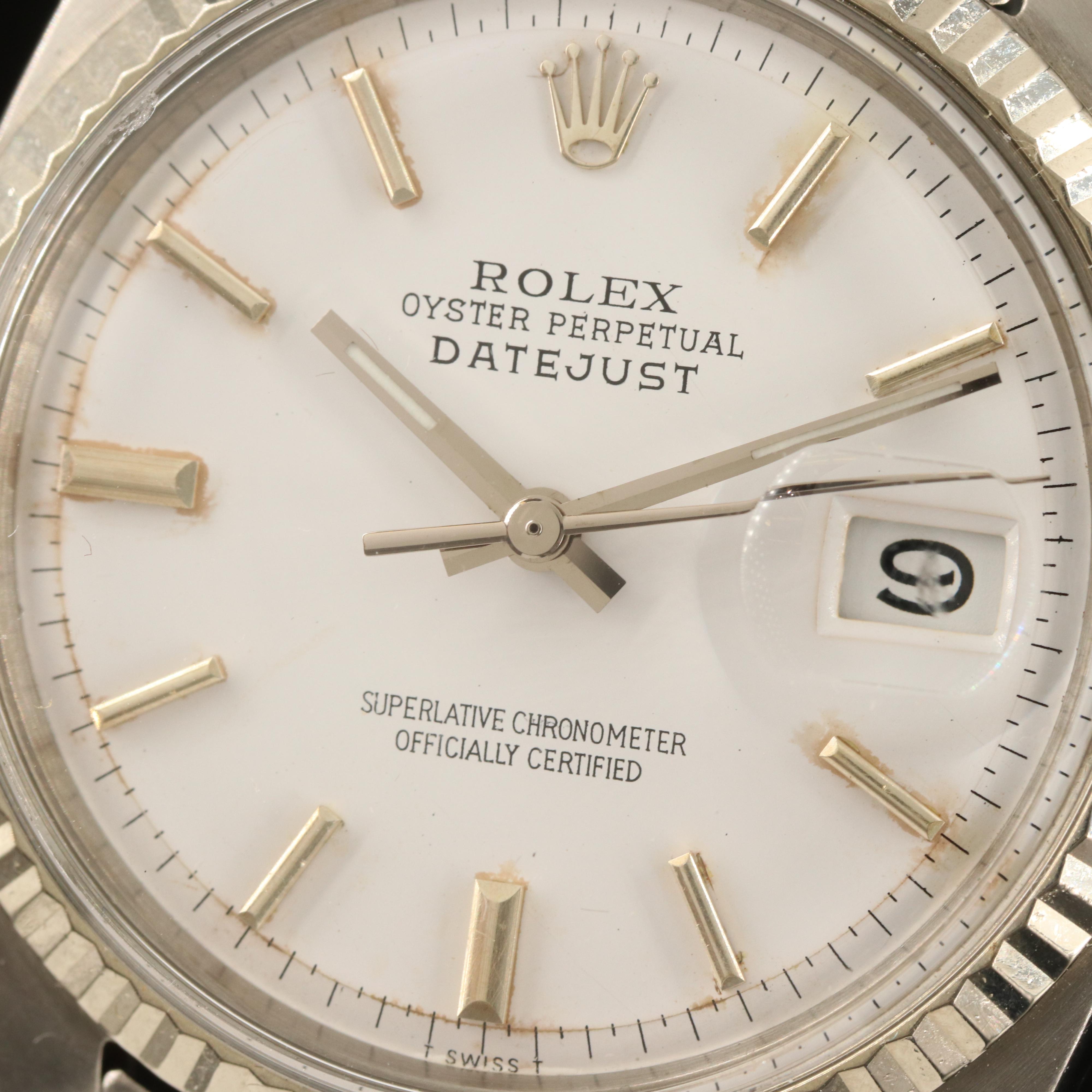 1966 Rolex Oyster Perpetual Datejust 14K and Stainless Steel Watch