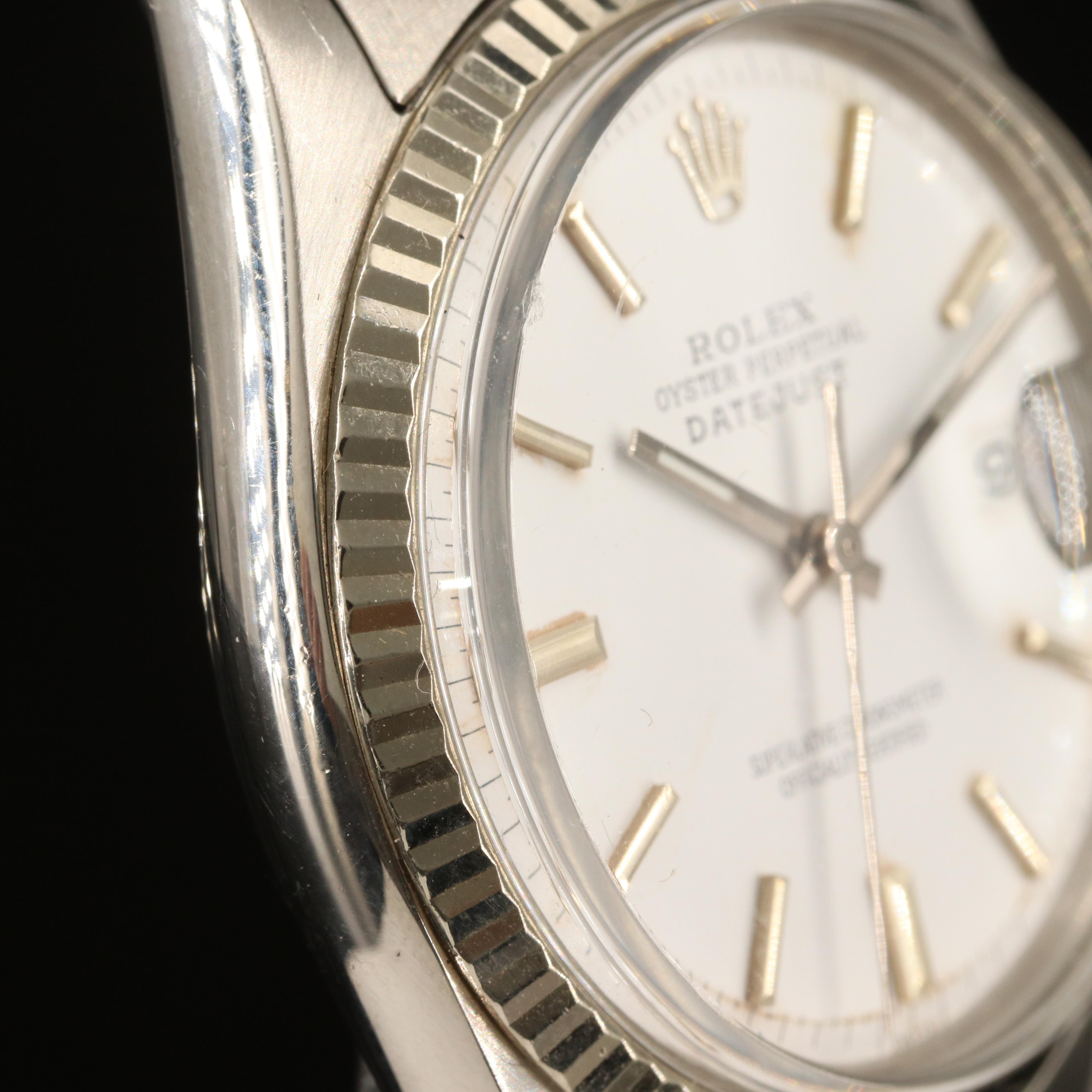 1966 Rolex Oyster Perpetual Datejust 14K and Stainless Steel Watch