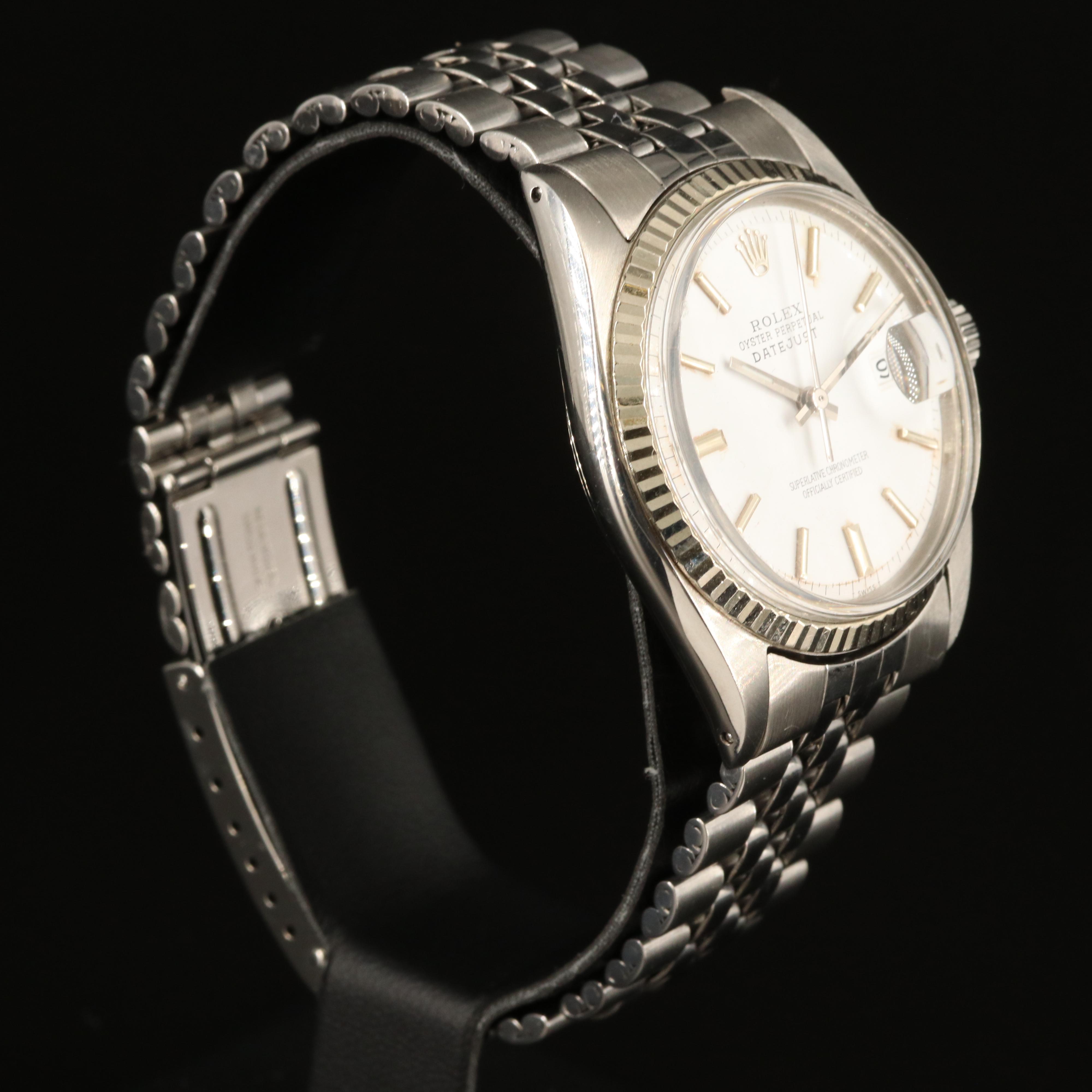 1966 Rolex Oyster Perpetual Datejust 14K and Stainless Steel Watch