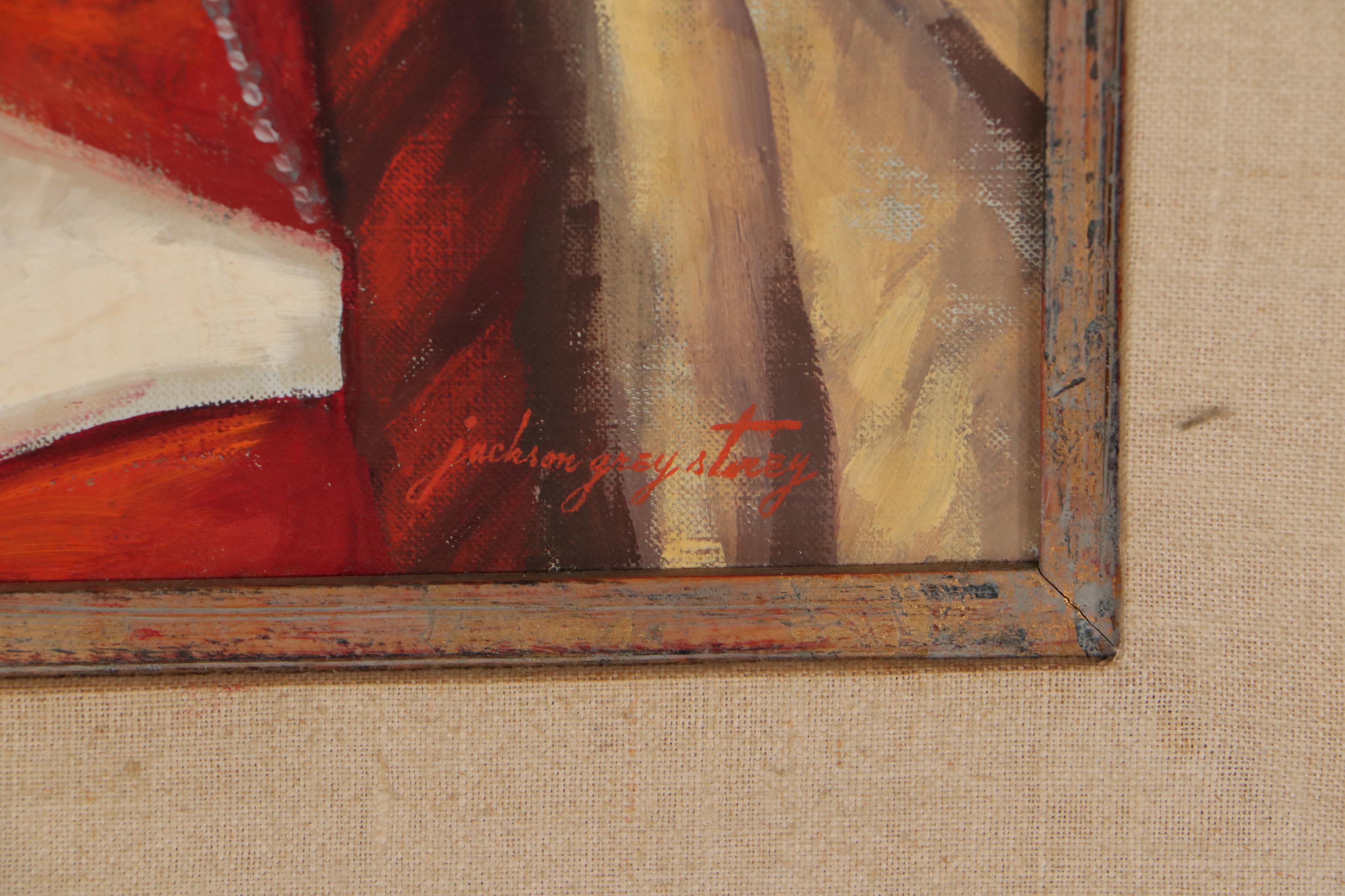 Jackson Grey Storey Portrait Oil Painting "Oglala Sioux"