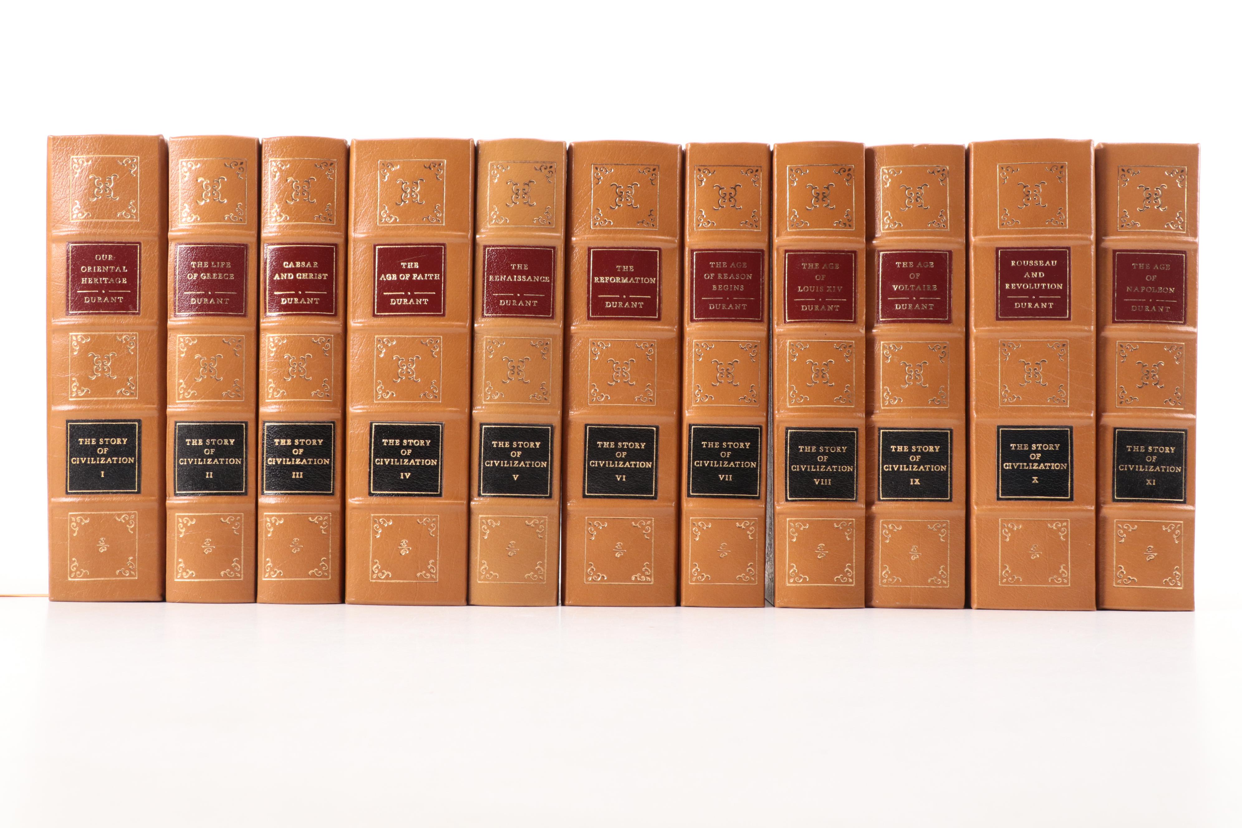 Easton Press "The Story of Civilization" Full 11-Volume Set
