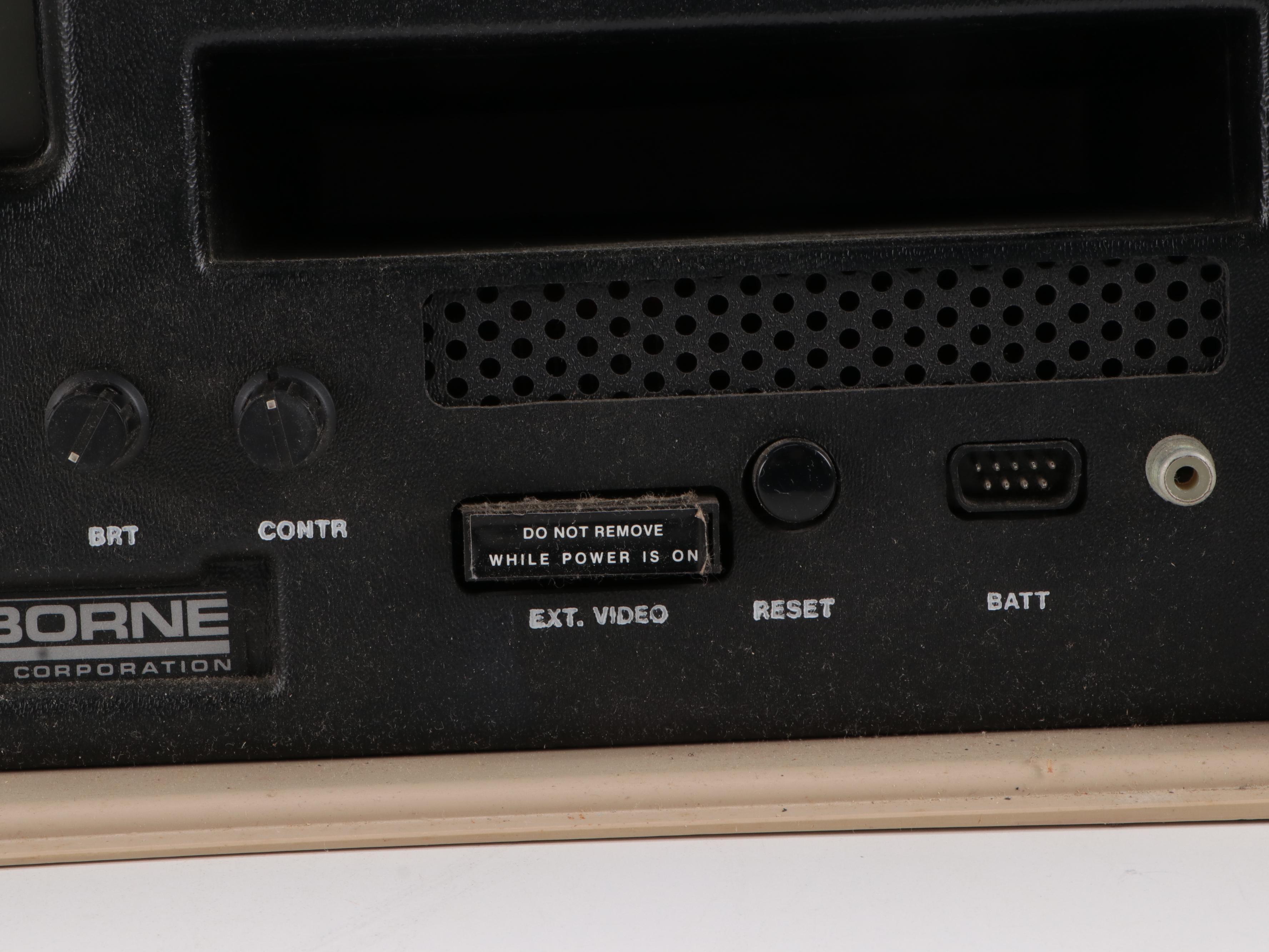 Osborne 1 Portable Microcomputer with Keyboard Template, 1982