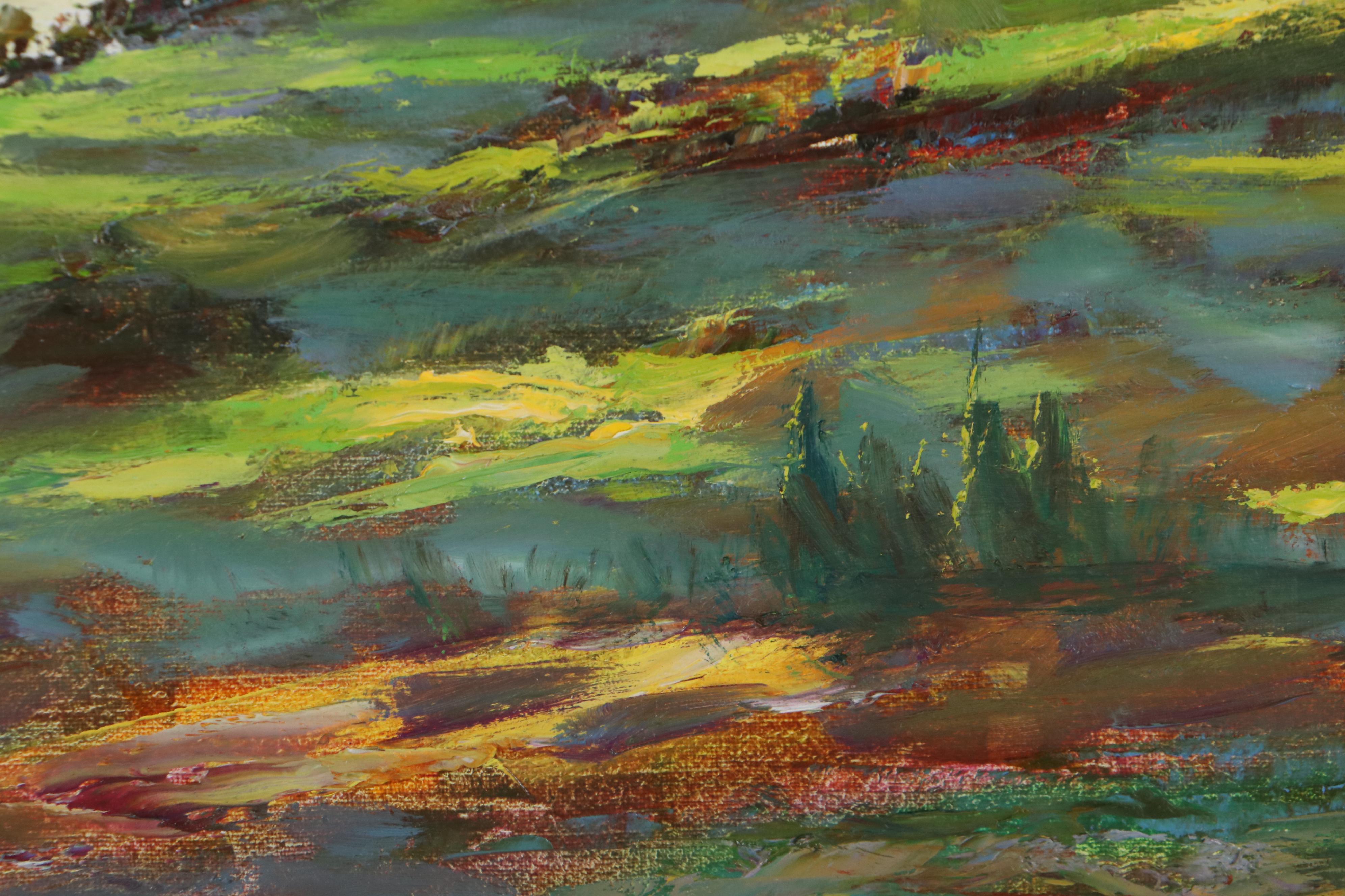 Hiroshi Tagami Landscape Oil Painting "Waimea," 1999