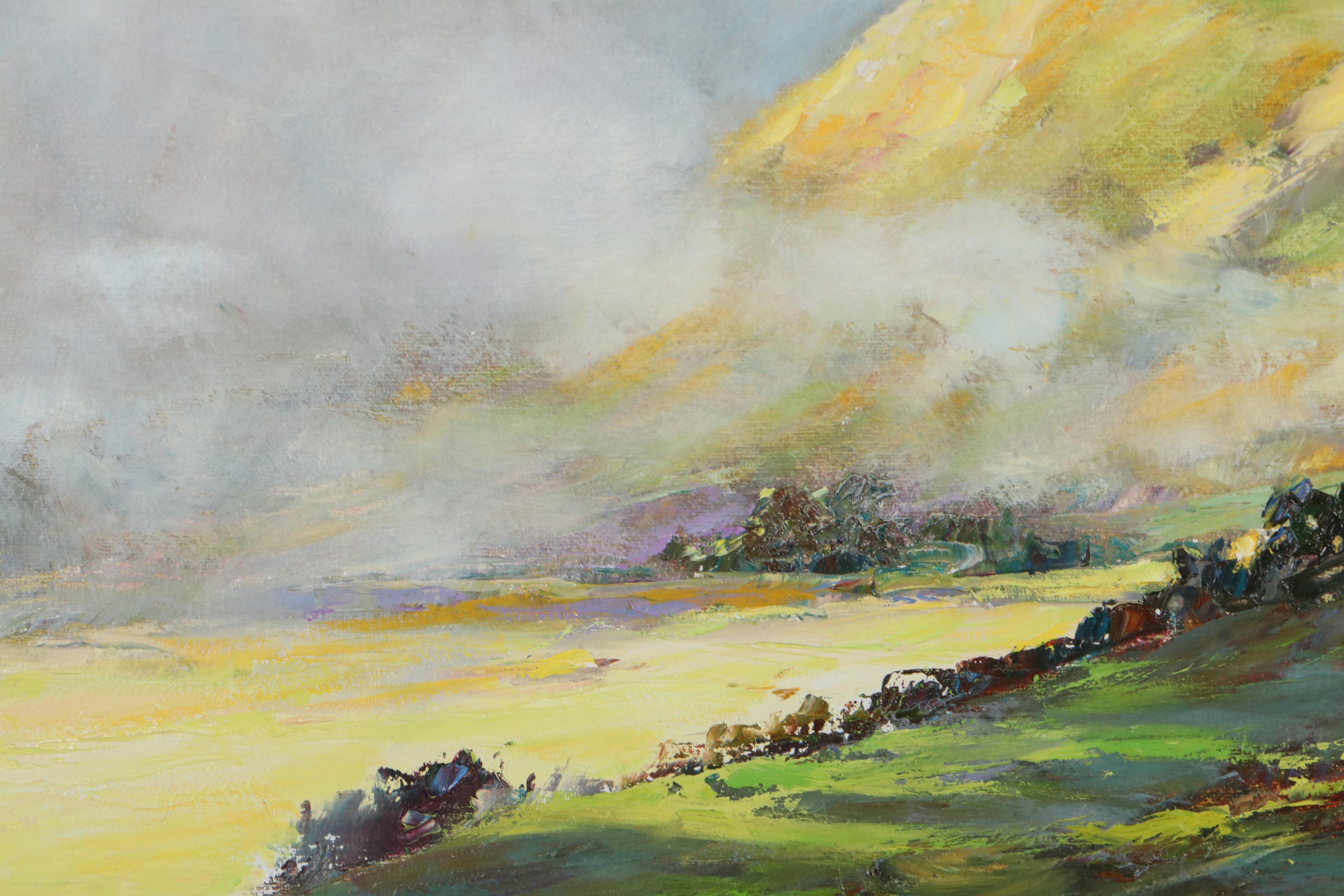 Hiroshi Tagami Landscape Oil Painting "Waimea," 1999