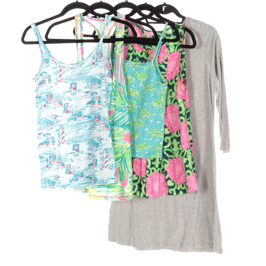 Lilly Pulitzer Printed Tanks, Camisole, Sleeveless Top, and Henley Jersey Dress