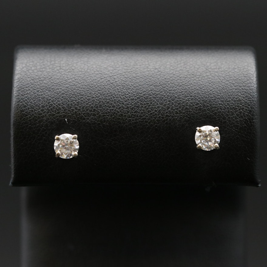 14K 0.95 CTW Diamond Stud Earrings