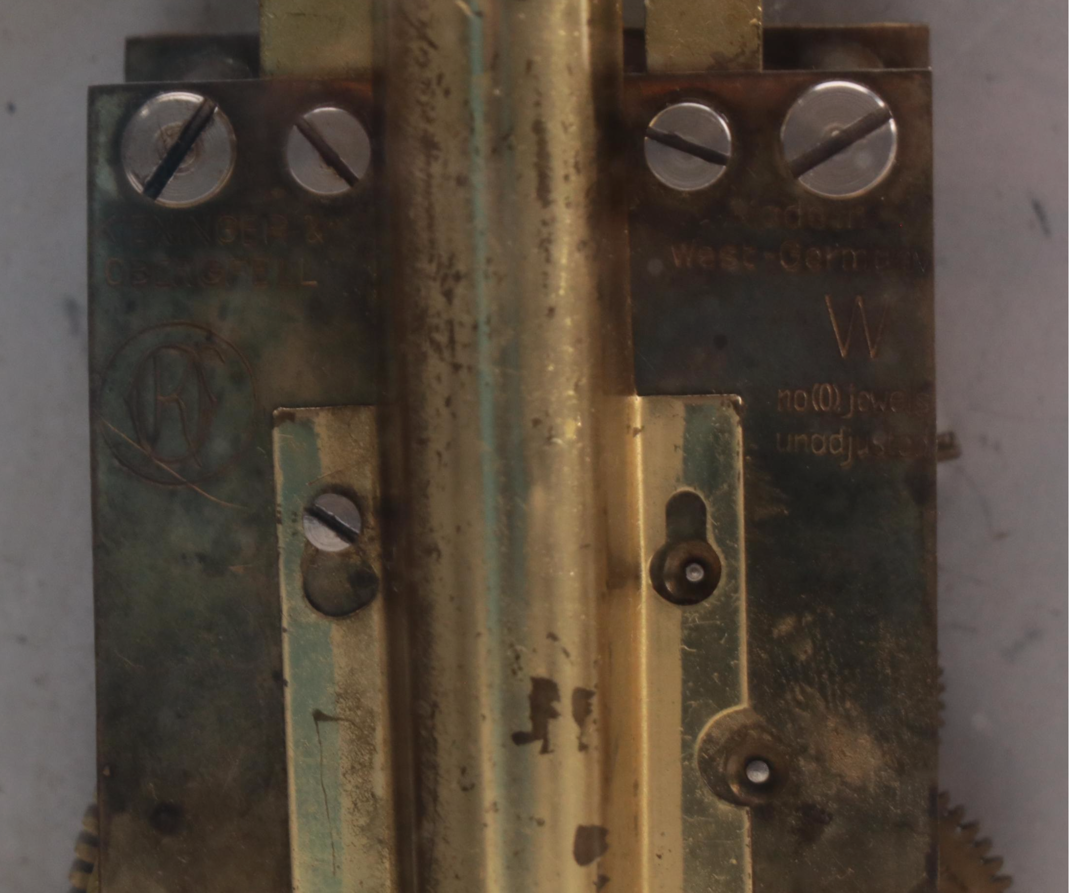 Kundo K&O Brass Anniversary Clock and Carriage Clock, Mid to Late 20th Century