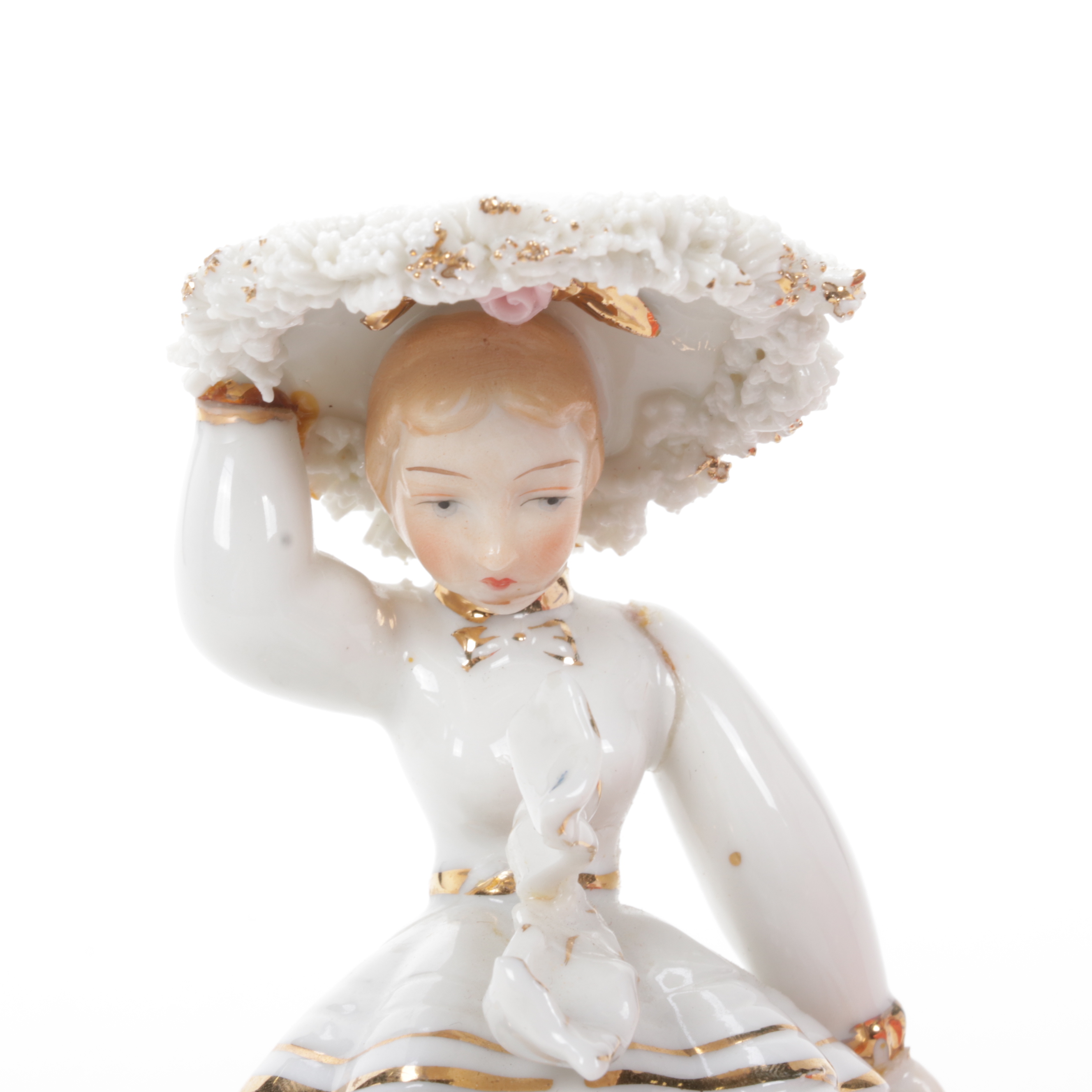 Hand-Painted Lefton China and Royal Doulton "Top O' the Hill" Figurines
