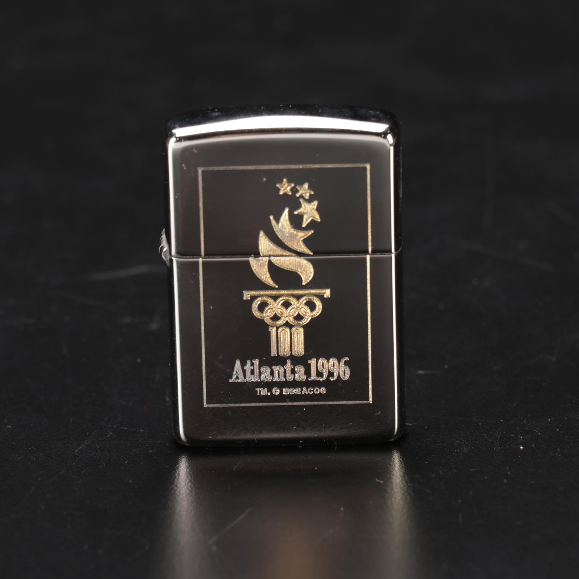 Zippo Limited Edition Silver Plate Atlanta 1996 Olympics