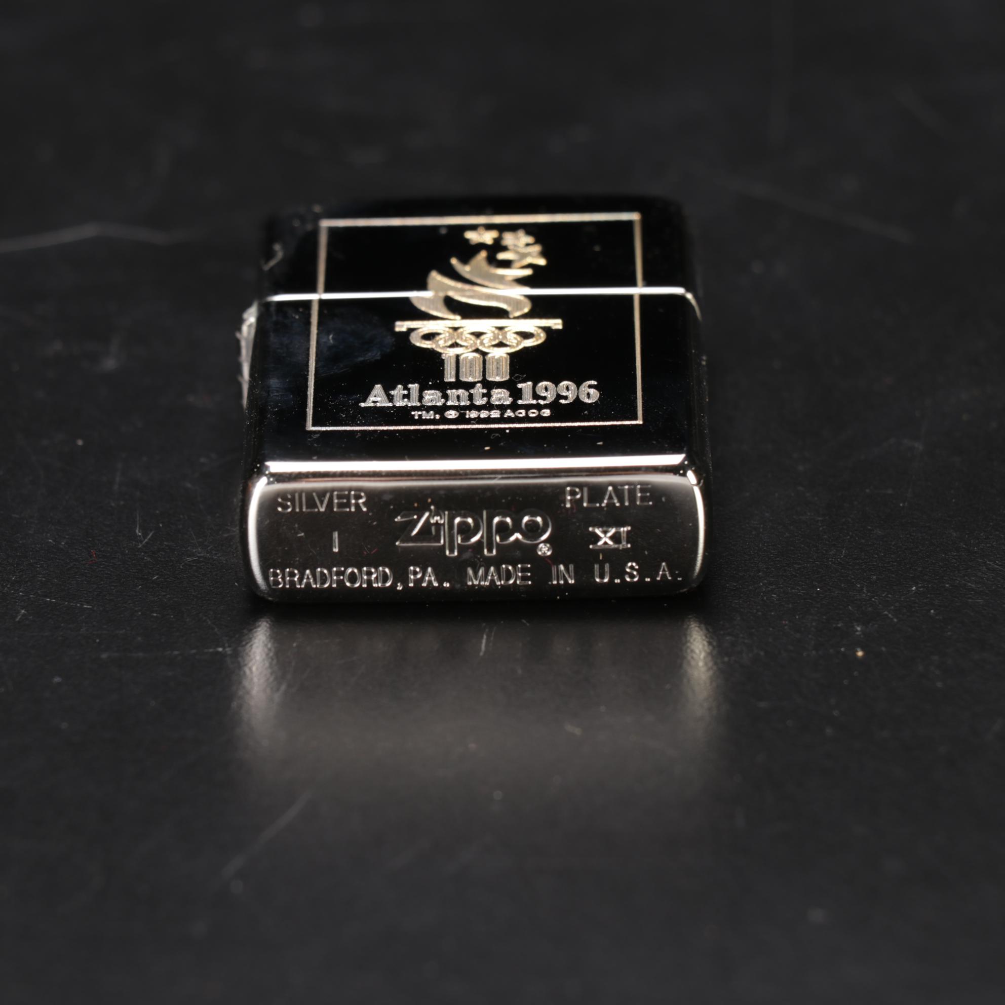 Zippo Limited Edition Silver Plate Atlanta 1996 Olympics