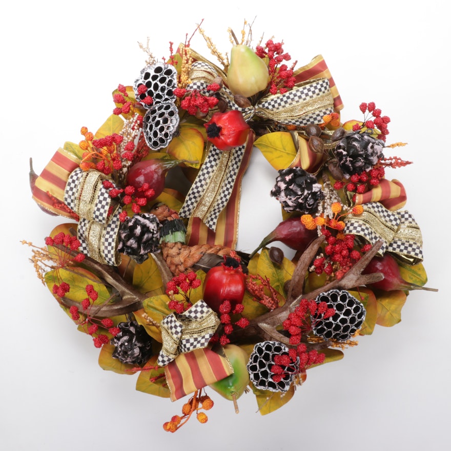 MacKenzie-Childs "Bittersweet" Autumn Wreath, 2017