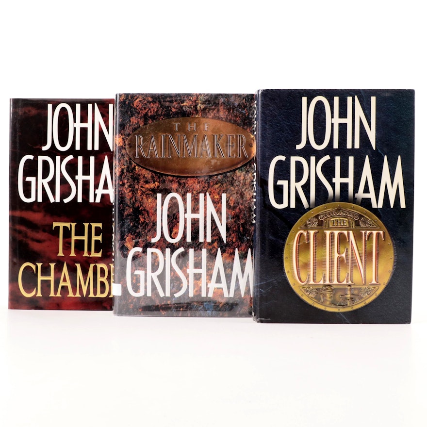 Signed "The Client", The Rainmaker" and "The Chamber" by John Grisham