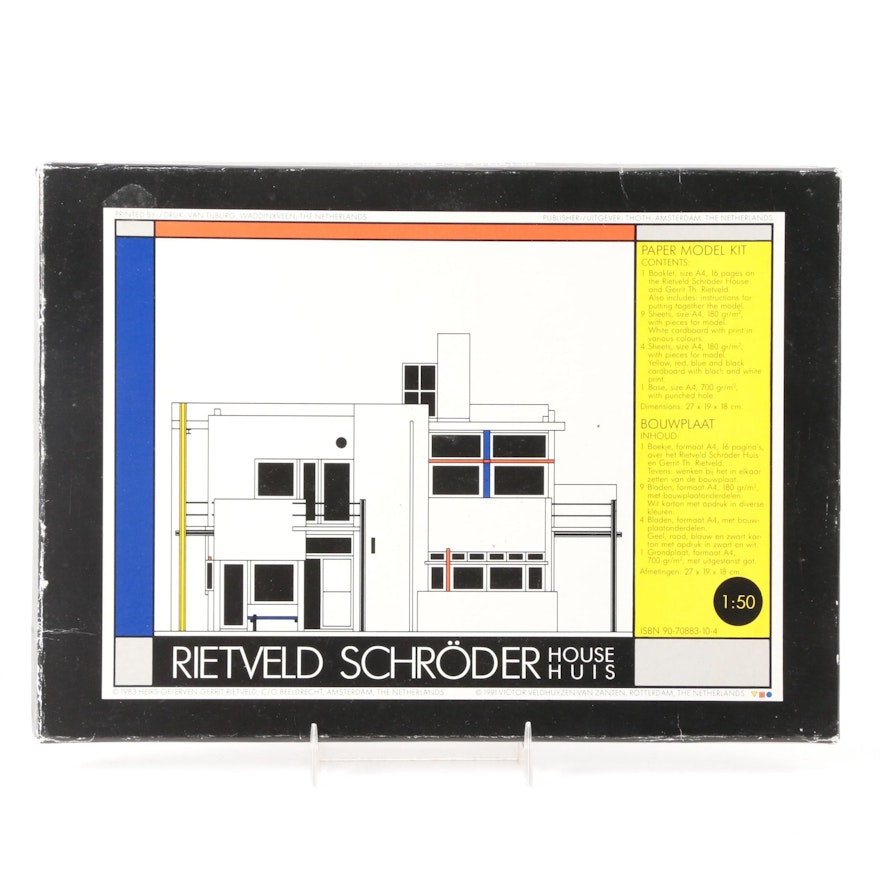 "Rietveld Schröder House" Architectural Book and Paper Scale Model Kit, 1983