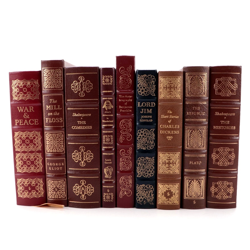 Easton Press Leatherbound Books "Plato's Republic", "Lord Jim" and More