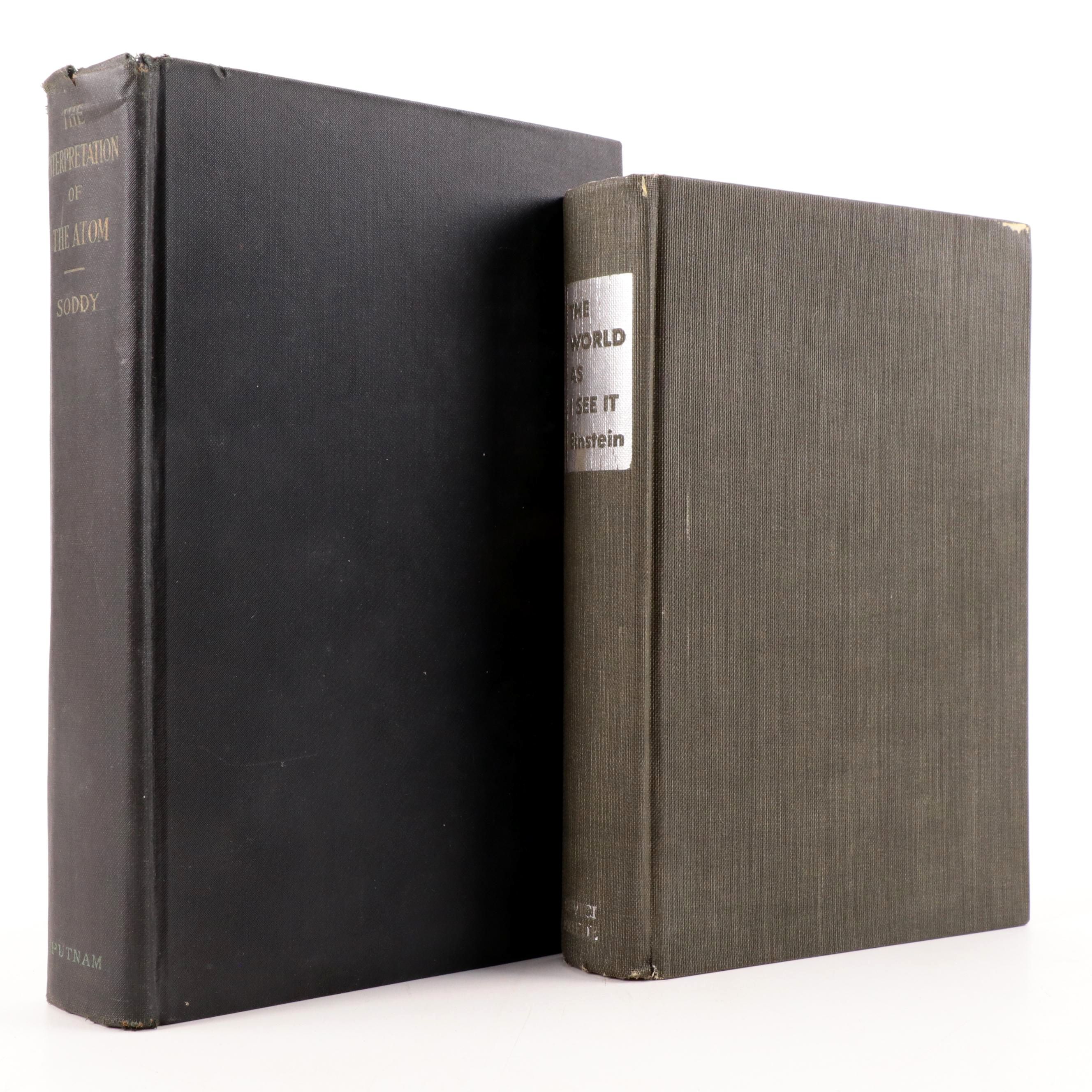 First Edition "The World as I See It" by Albert Einstein and More