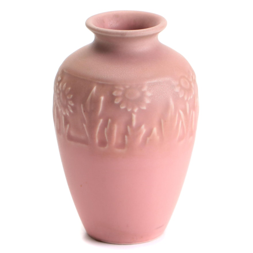 Rookwood Pink Matte Glaze Vase, 1936