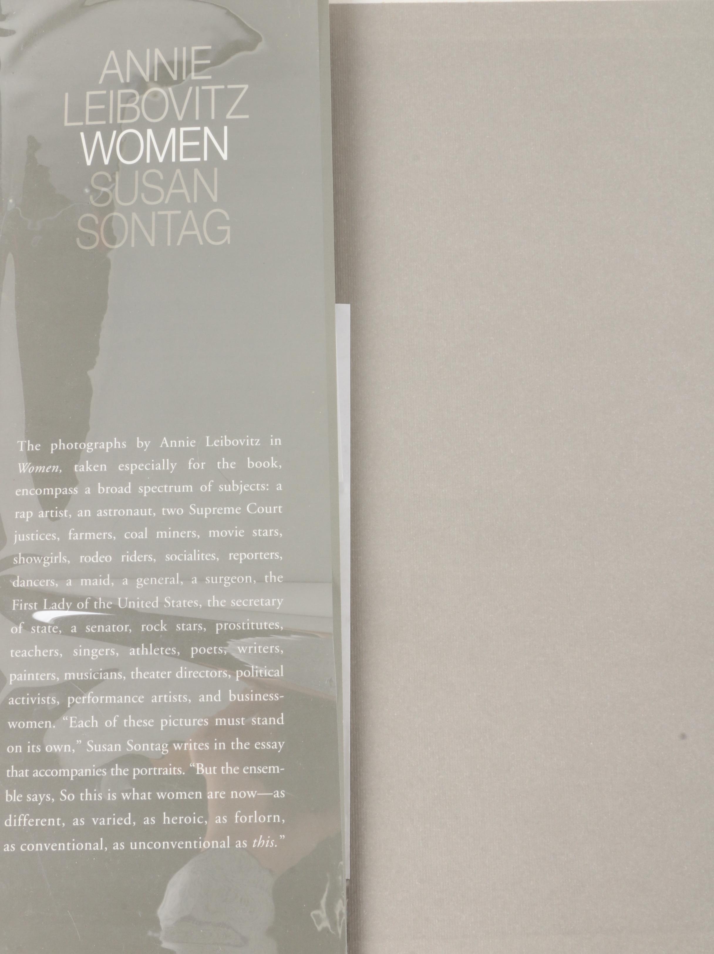 Signed First Edition "Women" by Annie Leibovitz with Susan Sontag Essay, 1999