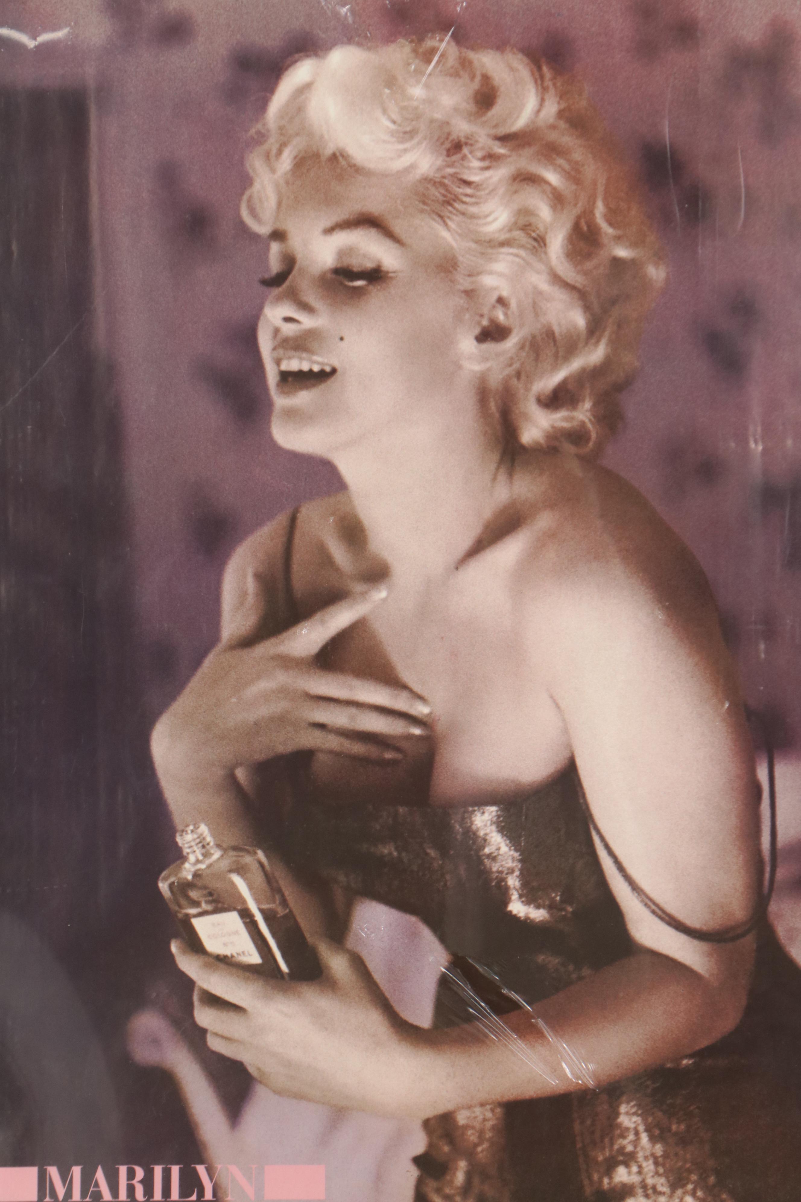Chanel Perfume Offset Lithograph Advertisement Poster Featuring Marilyn Monroe