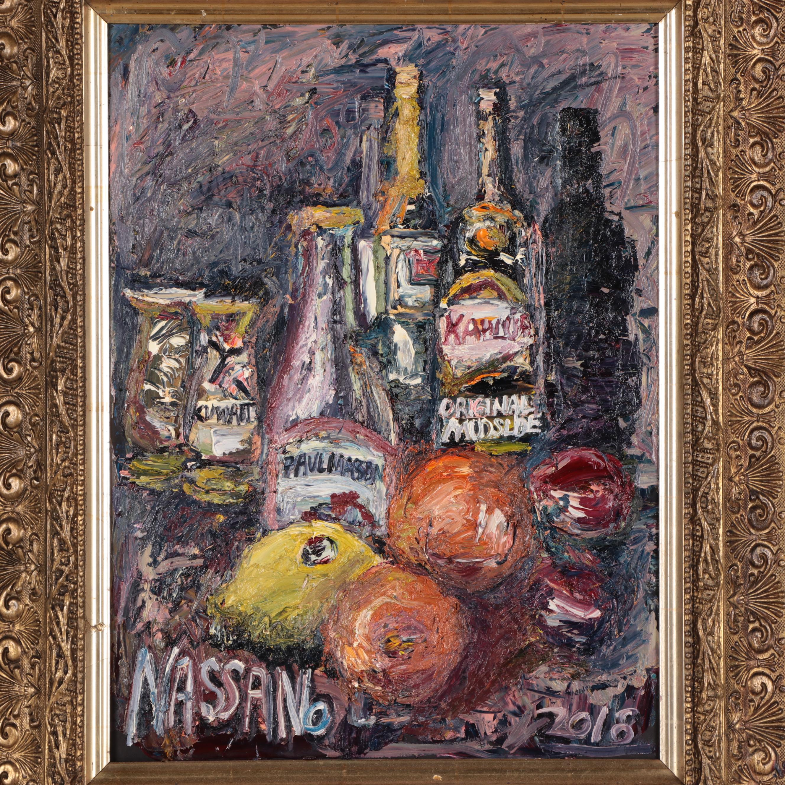 Steve Nassano Impasto Still Life Oil Painting, 2018
