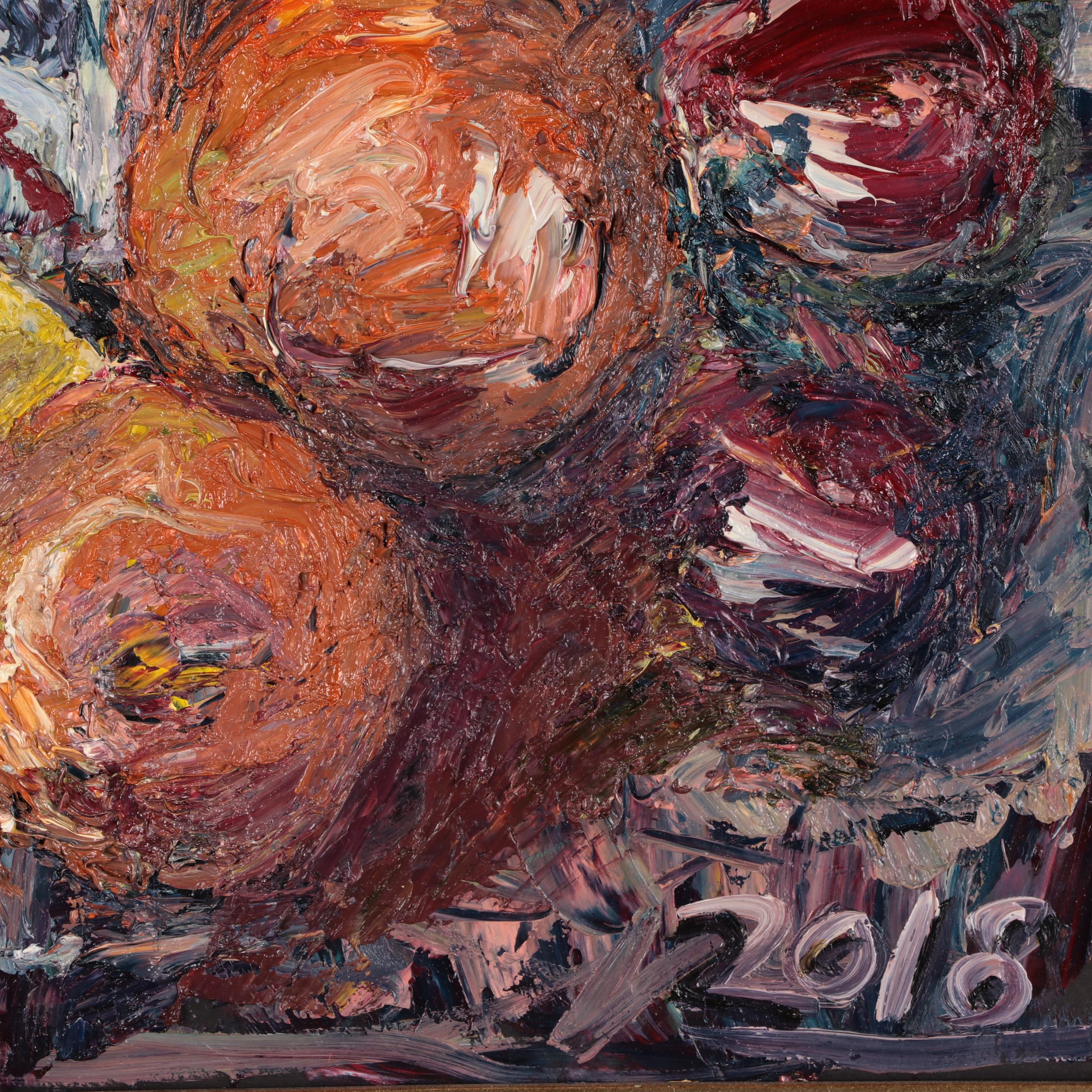 Steve Nassano Impasto Still Life Oil Painting, 2018