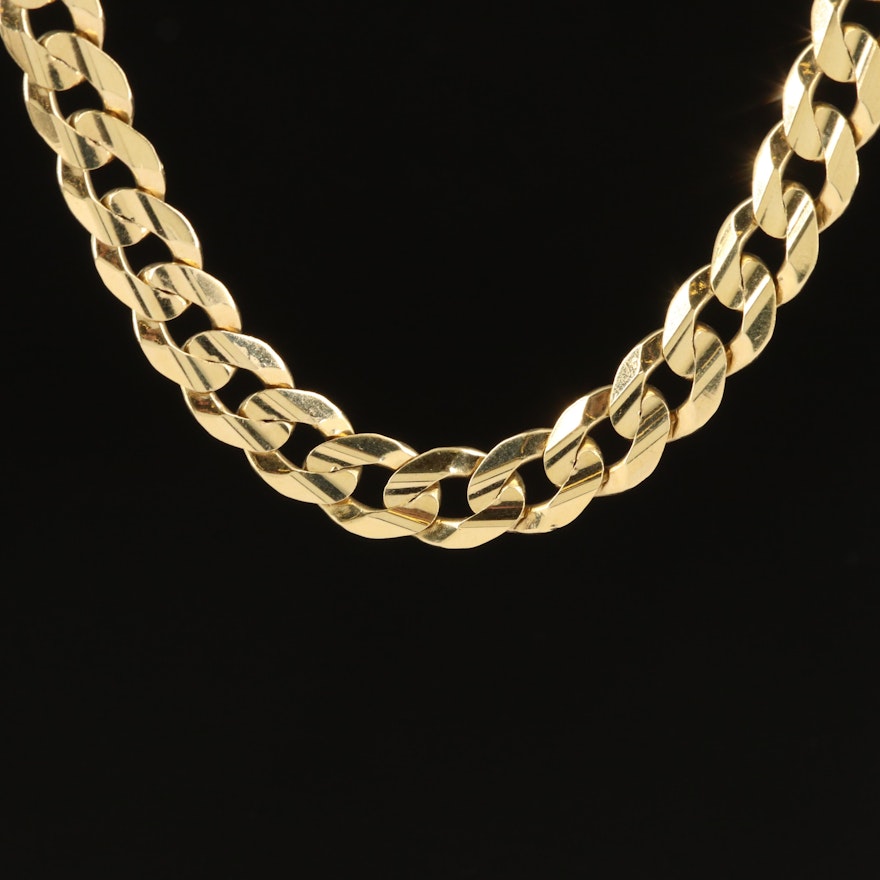 10K Curb Chain Necklace