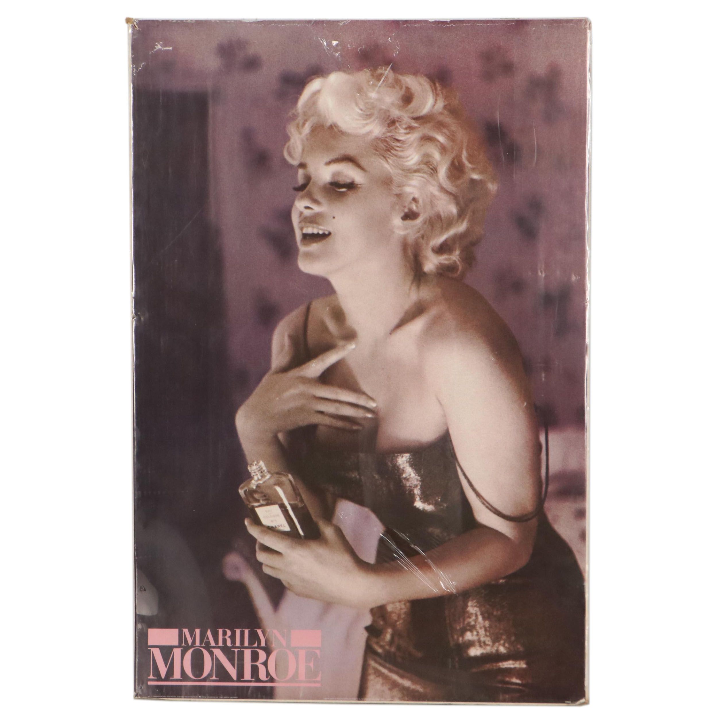 Chanel Perfume Offset Lithograph Advertisement Poster Featuring Marilyn Monroe