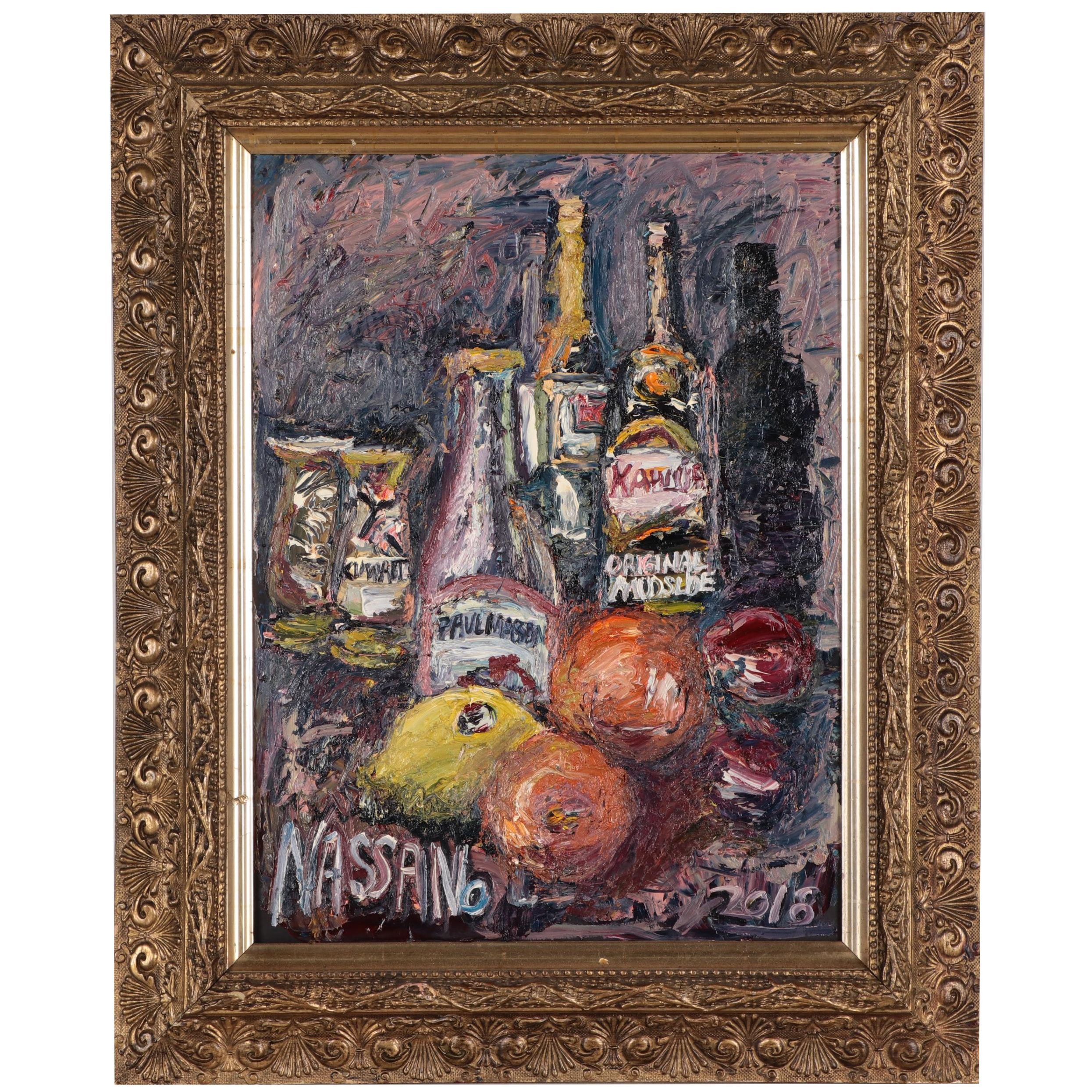 Steve Nassano Impasto Still Life Oil Painting, 2018