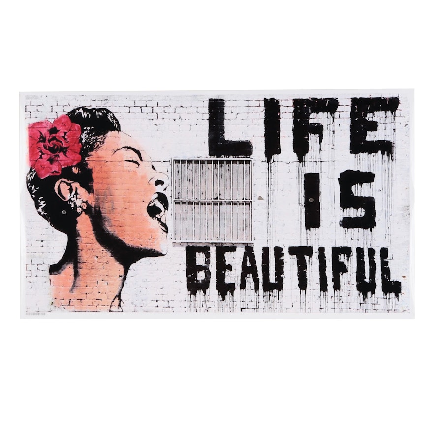 Giclée After Banksy "Life is Beautiful"