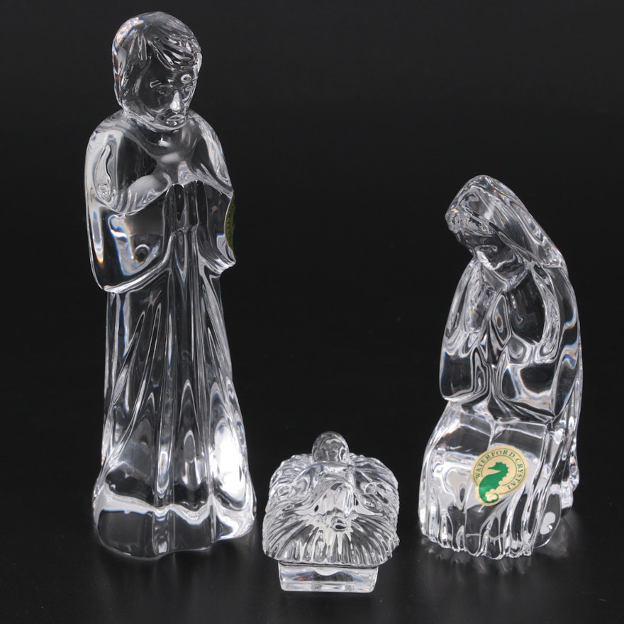 Waterford "Holy Family" Crystal Nativity Figurines
